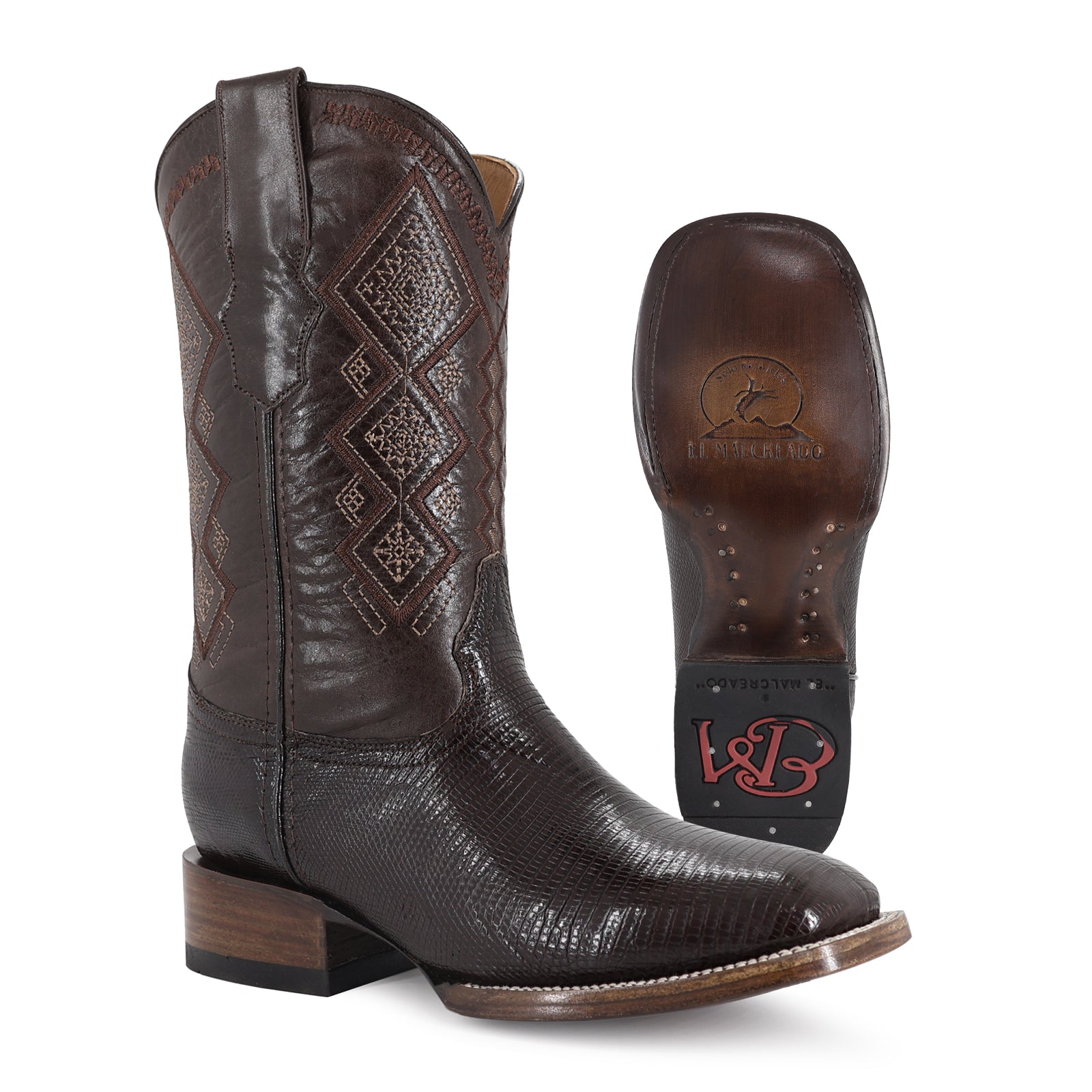 Bota Vaquera Bulldog Lizzar Cafe