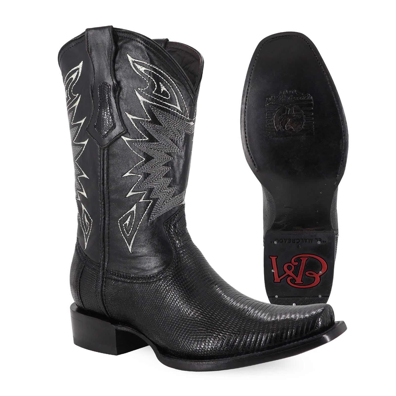 Bota Vaquera Dubai Lizzar Negro