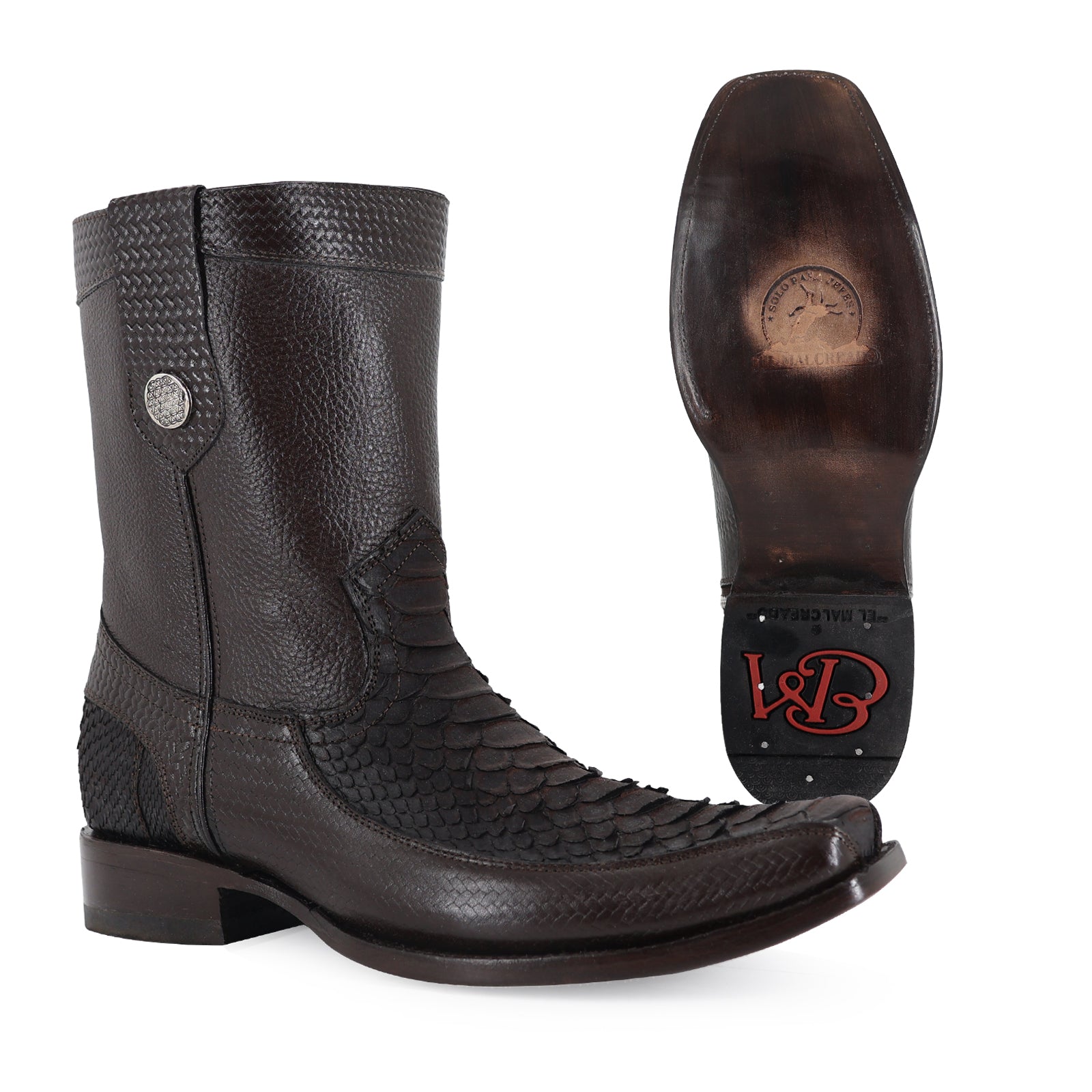 Botin Orion En Piel De Piton Nobuck