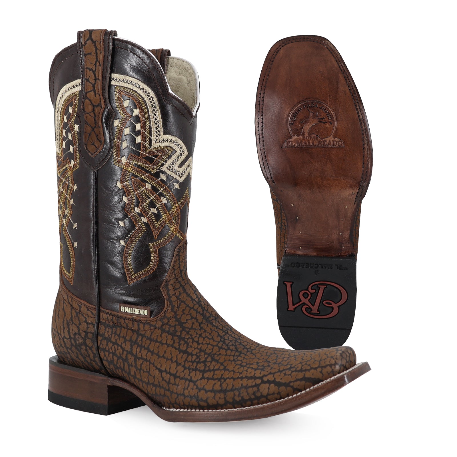 Bota Vaquera Dubai Cuello de Toro Miel