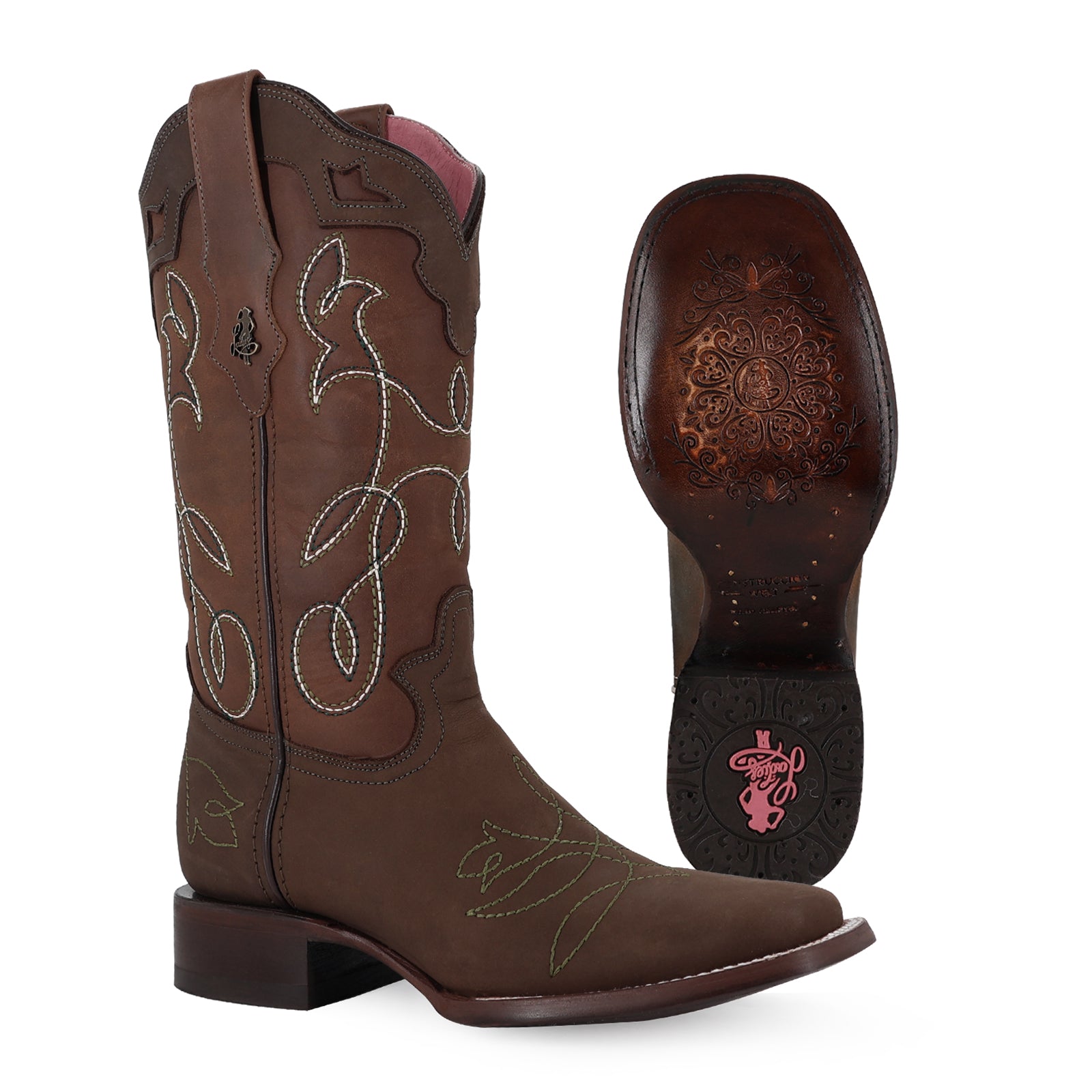 Bota vaquera para dama de piel modelo Palmira