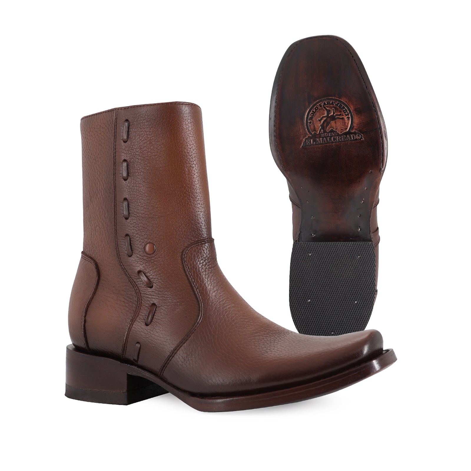 Botin Vaquero Estilo Vegas Brandy