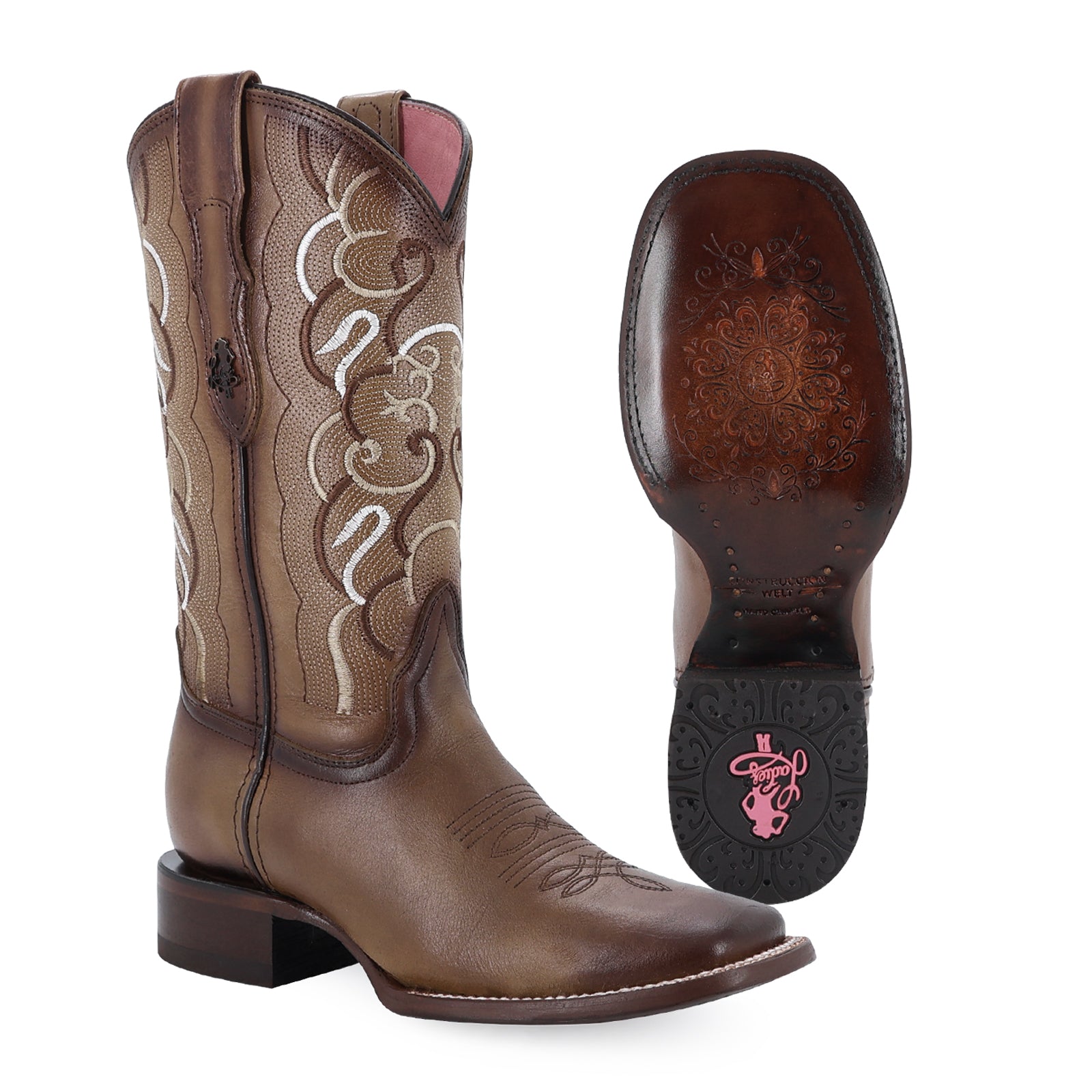 Bota vaquera para dama de piel modelo Milenia