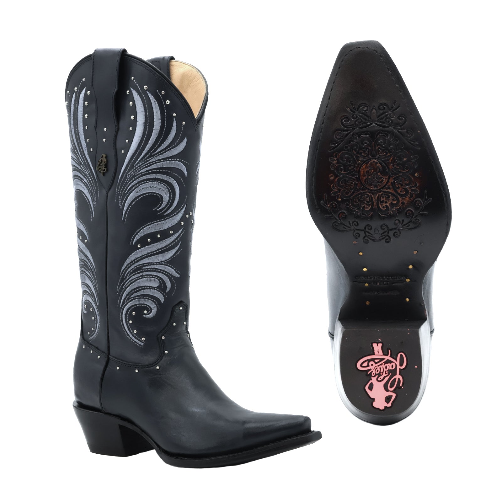 Bota vaquera para dama de piel modelo Selena