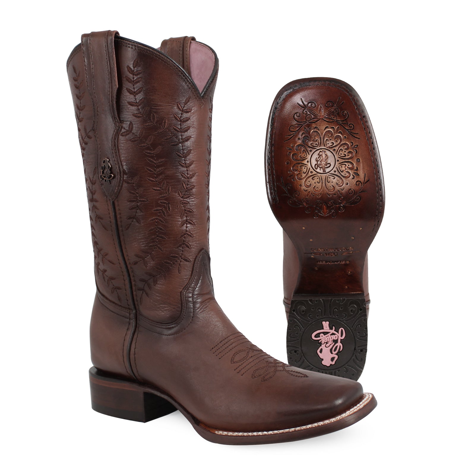 Bota vaquera para dama de piel modelo Orgullosa