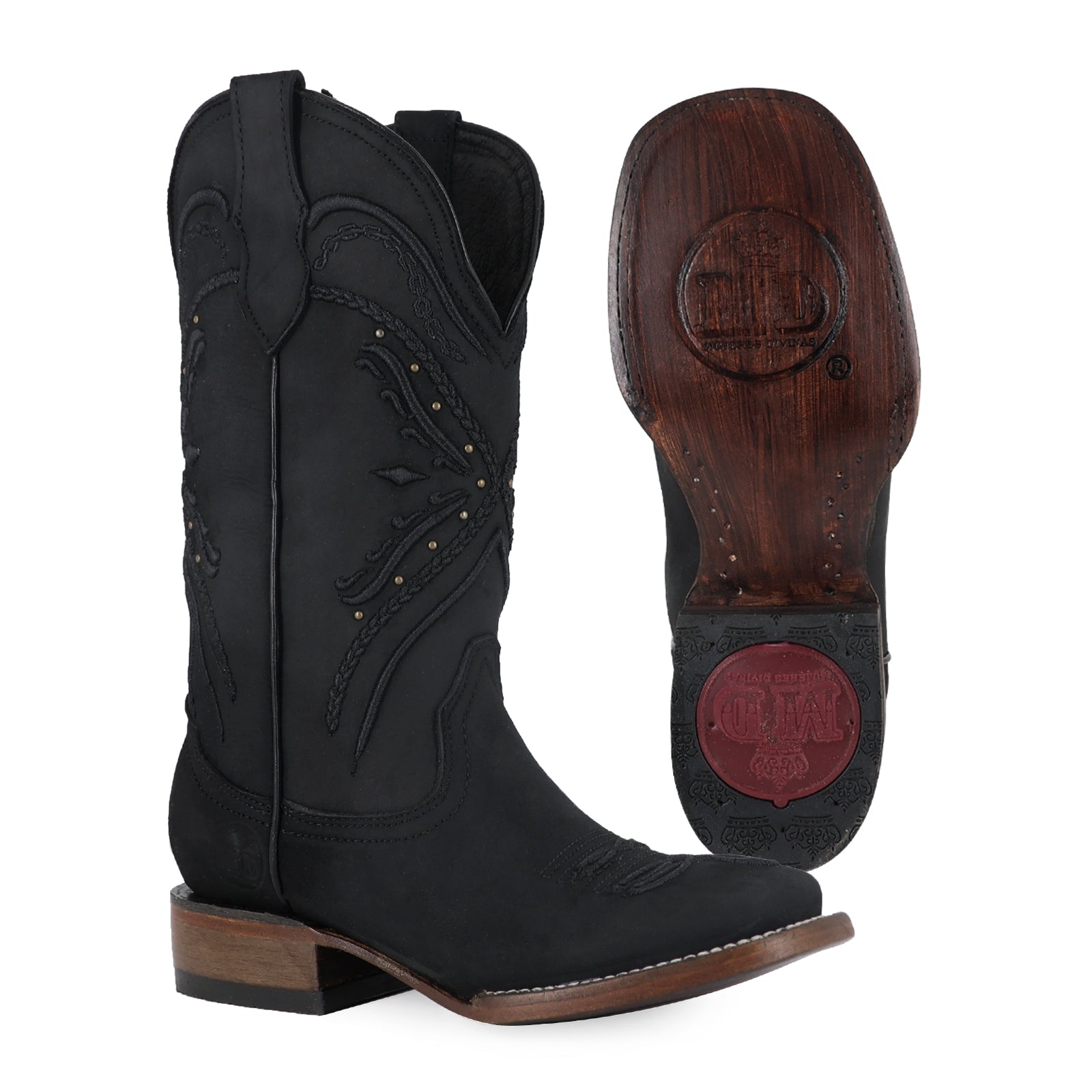 Bota vaquera para dama de piel modelo Aida