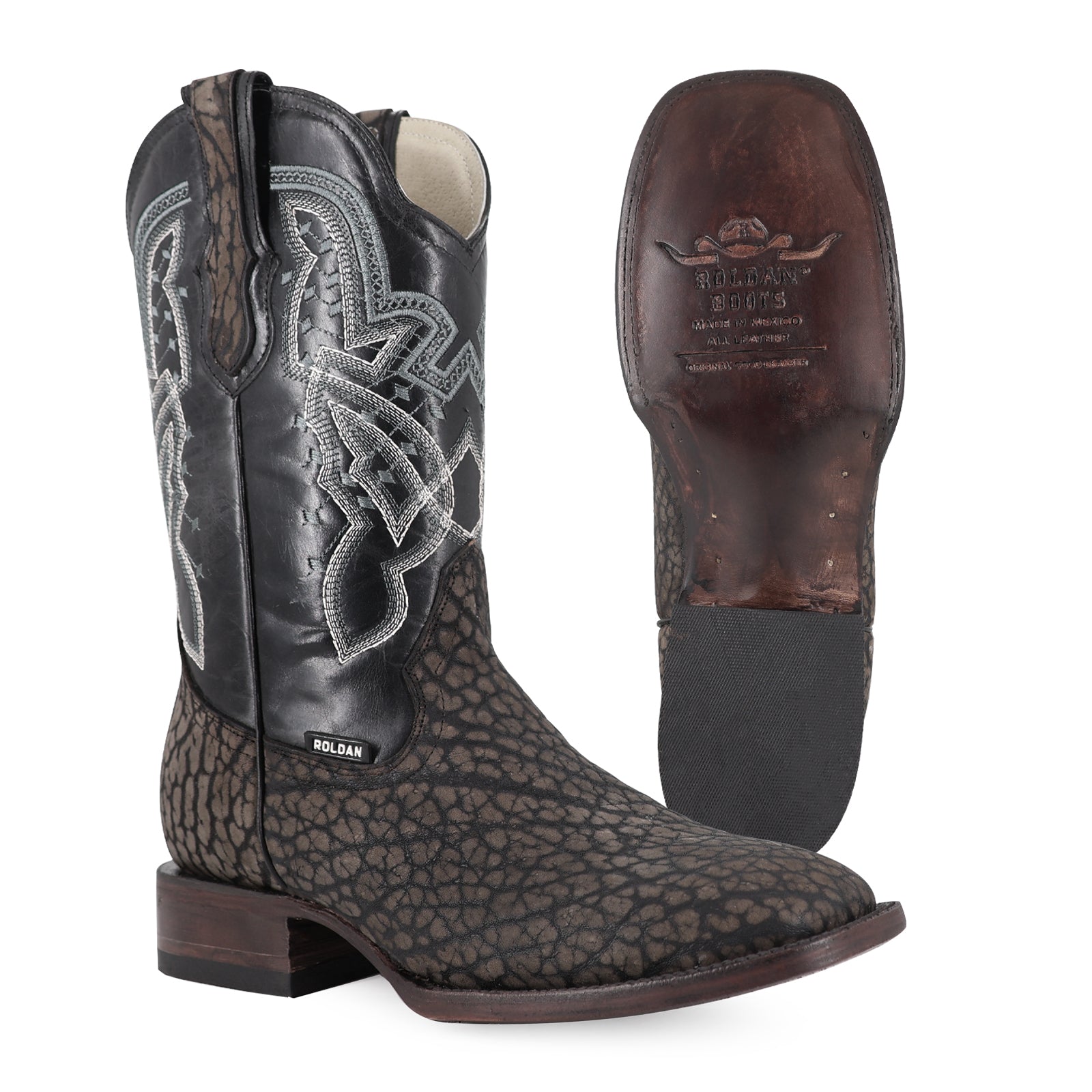 Bota Vaquera Bulldog Cuello De Toro Gris