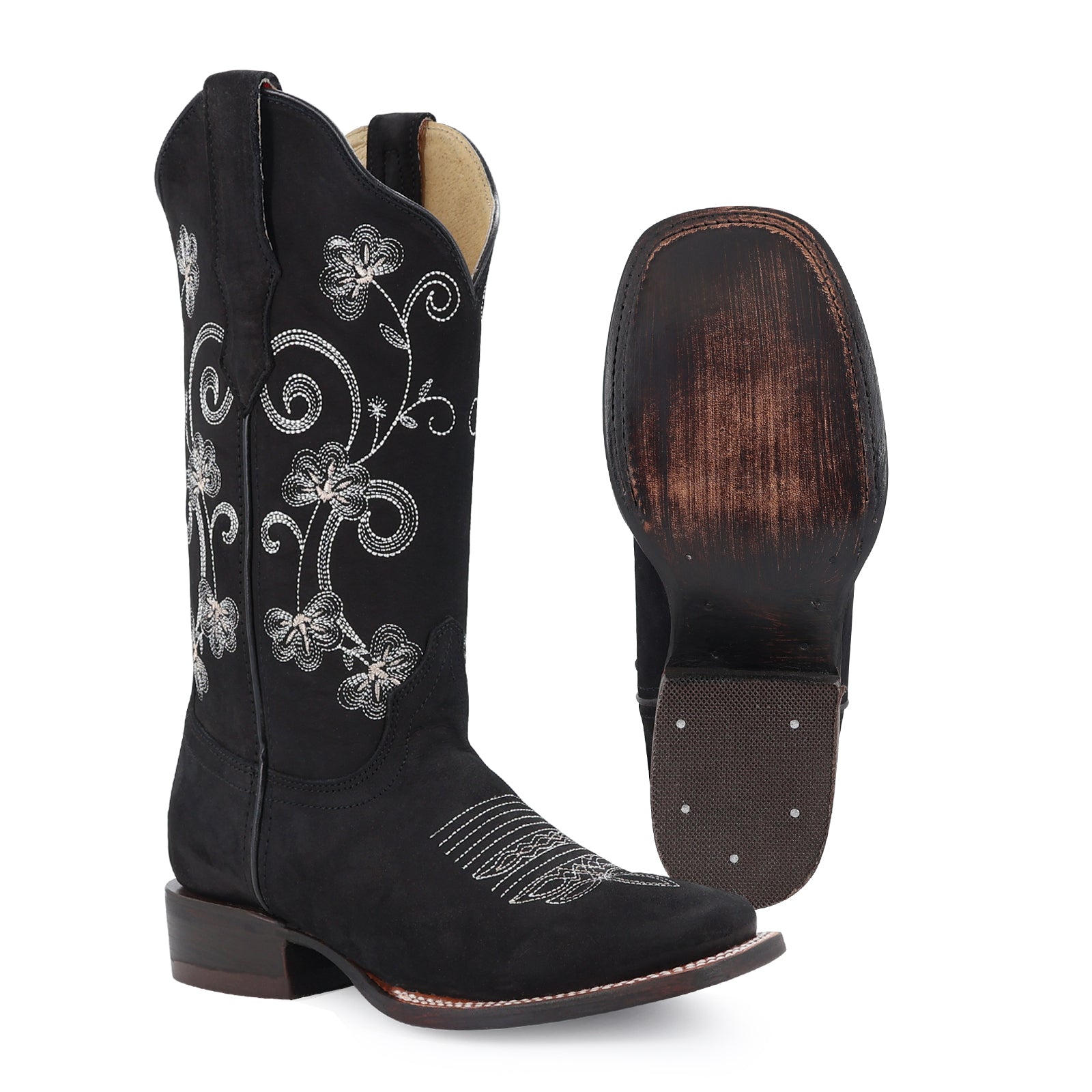 Bota vaquera para dama de piel modelo Castilla