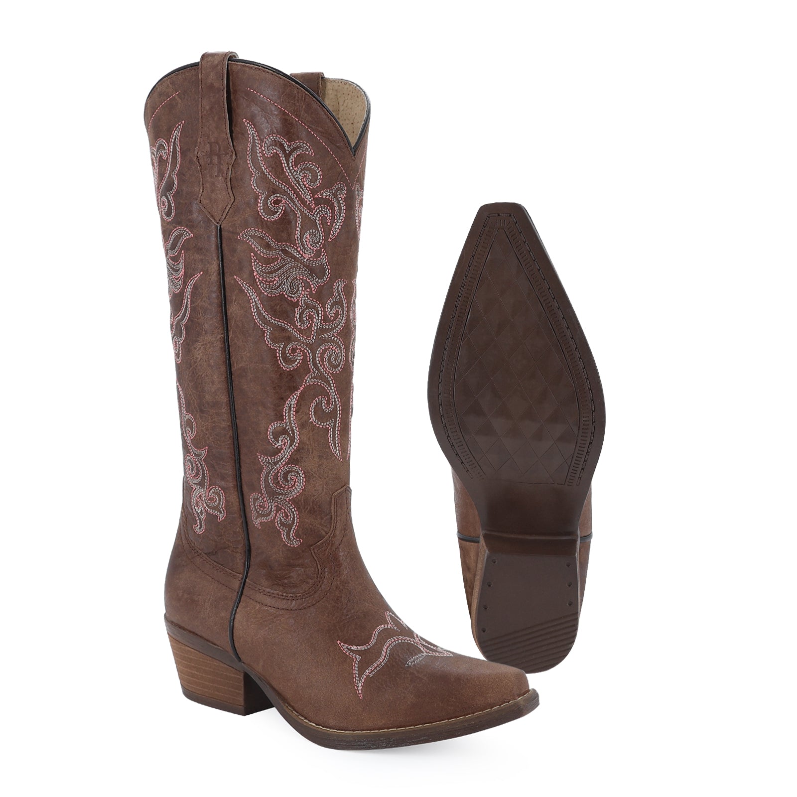 Bota vaquera para dama de piel modelo Darling