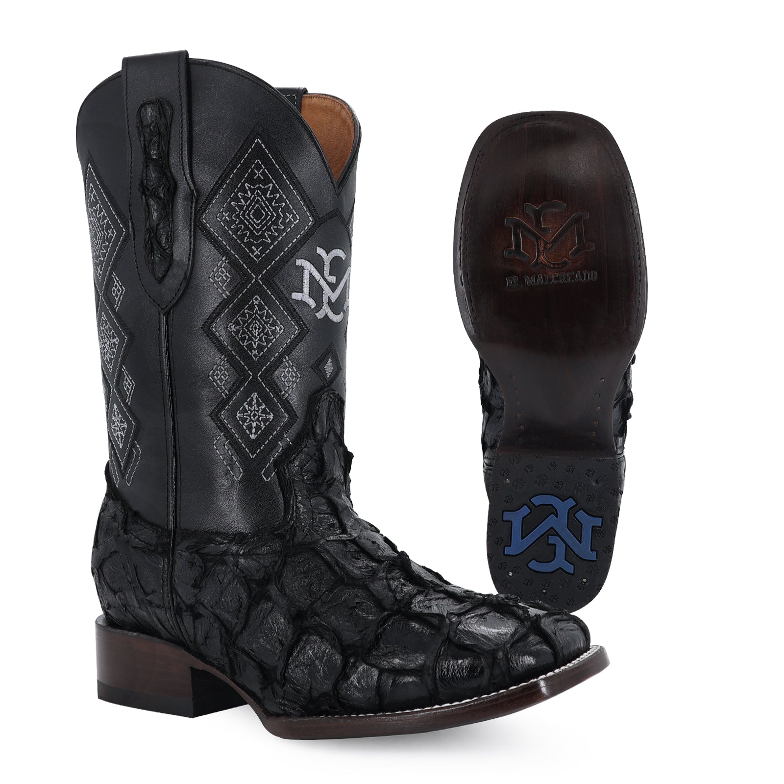 Bota Vaquera Bulldog Pescado Negro