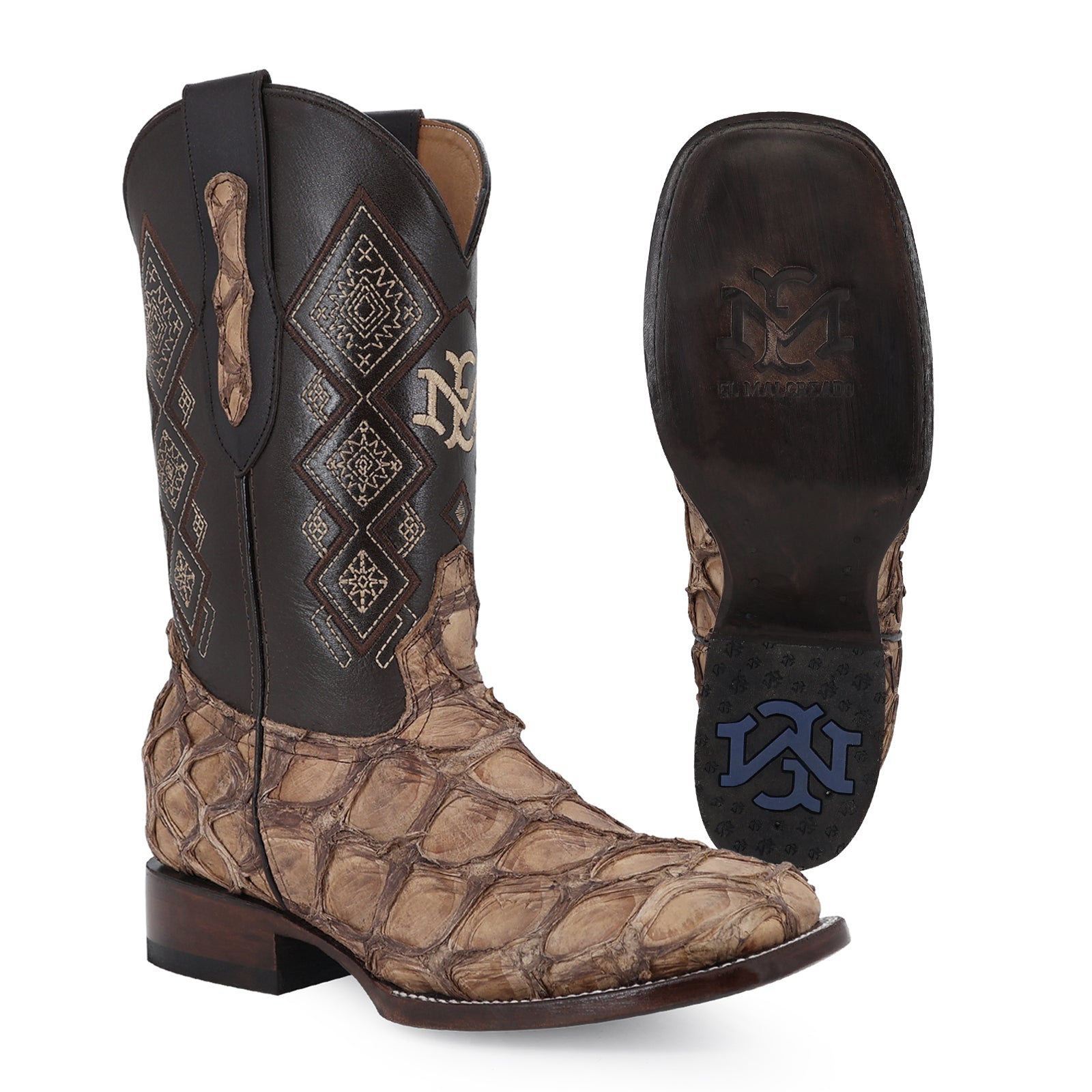 Bota Vaquera Bulldog Pescado Nobuck Cafe