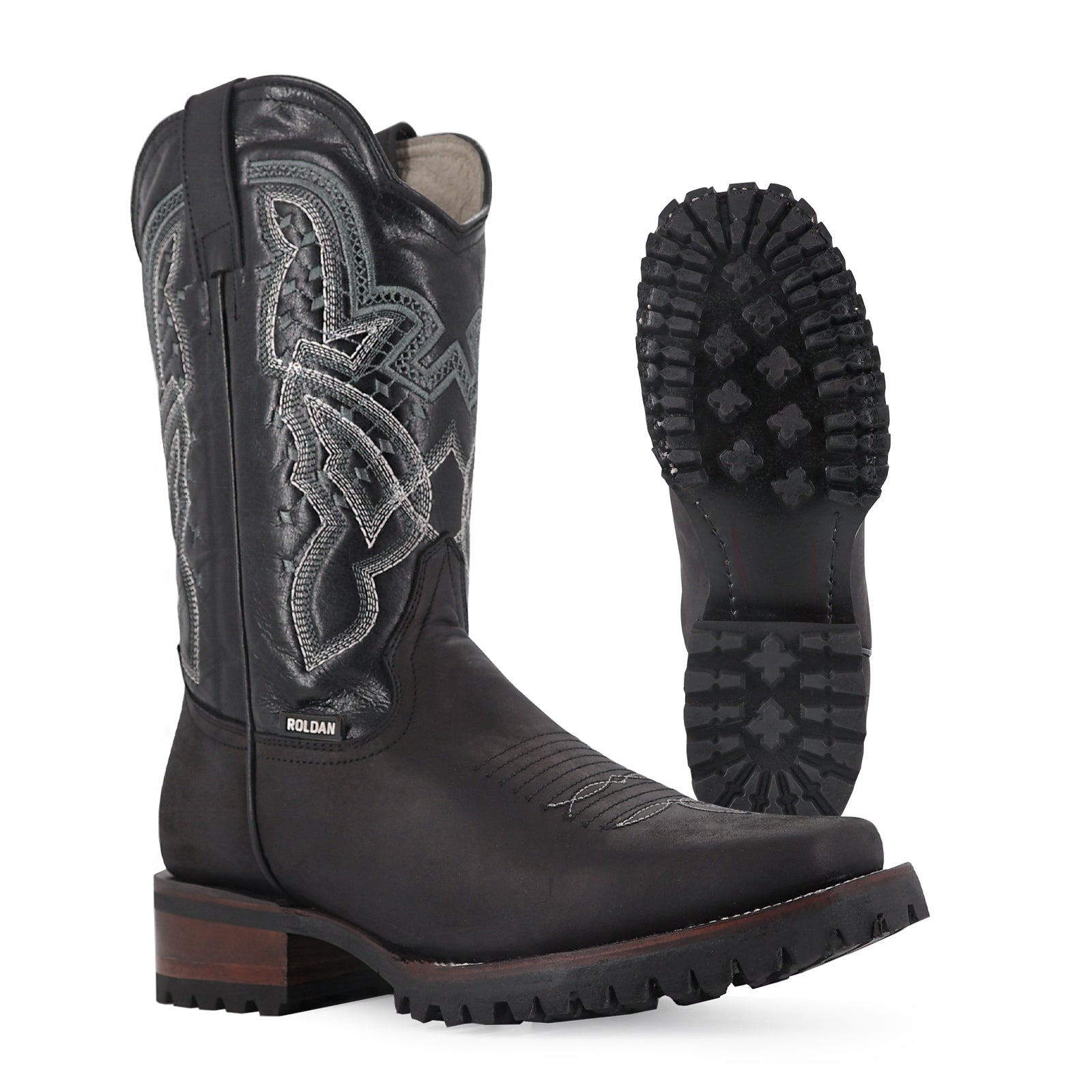 Bota Vaquera Rodeo Crazy Suela Truck Negro