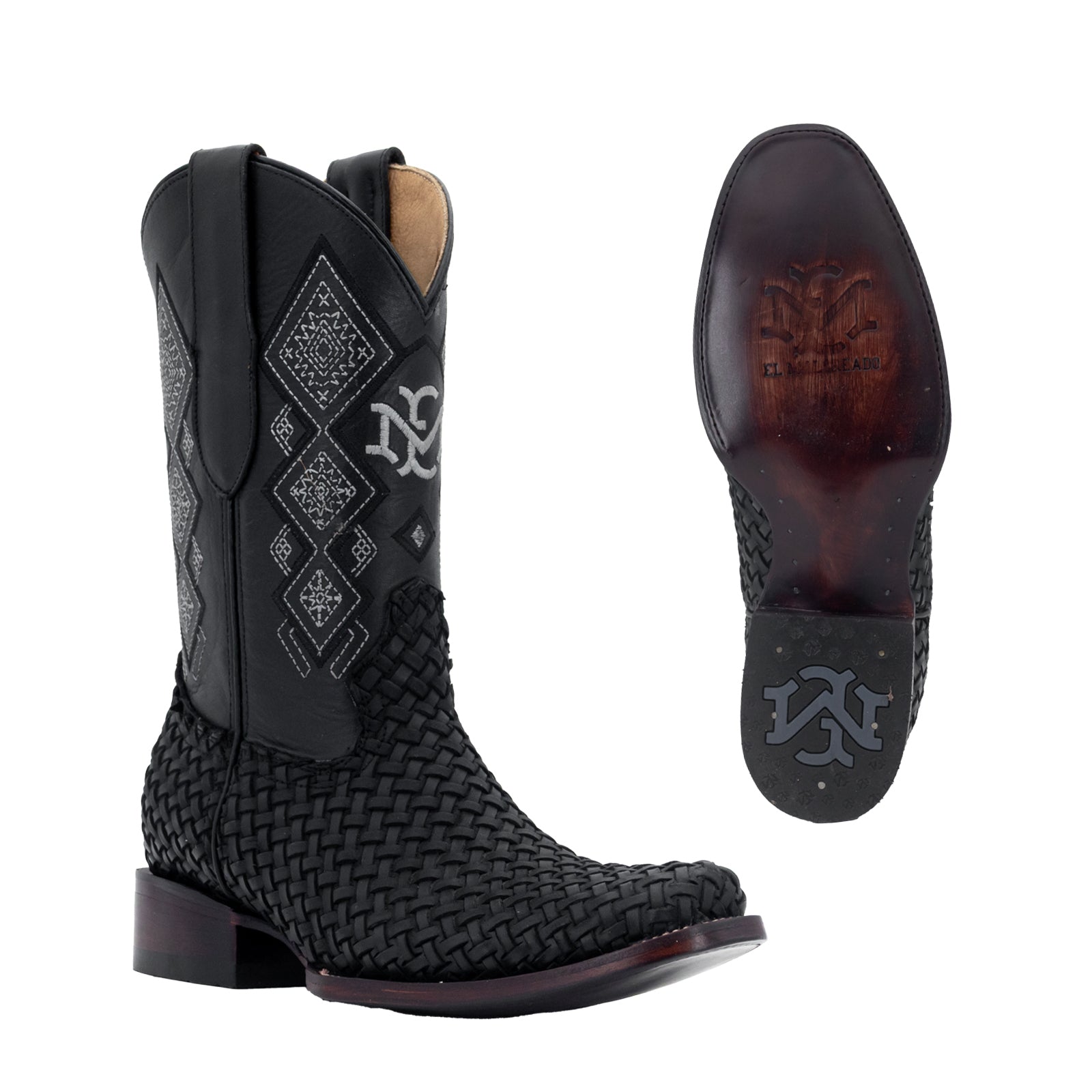 Bota Vaquera Dubai Petatillo Negro