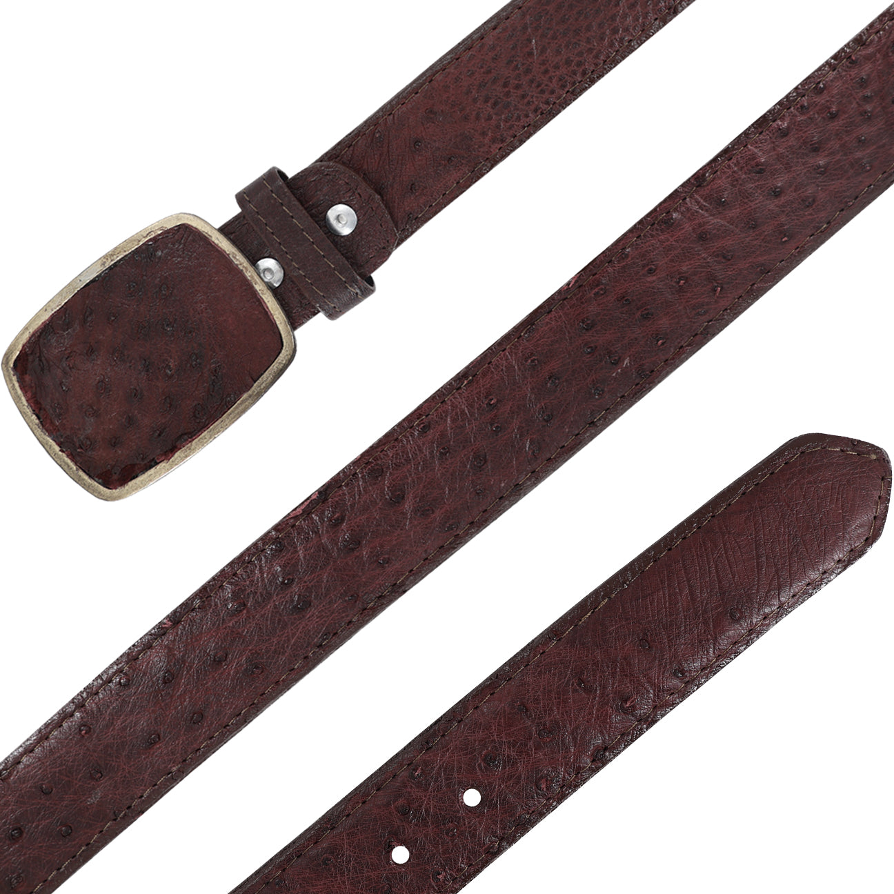 Cinturon HC Para Hombre En Piel De Avestruz