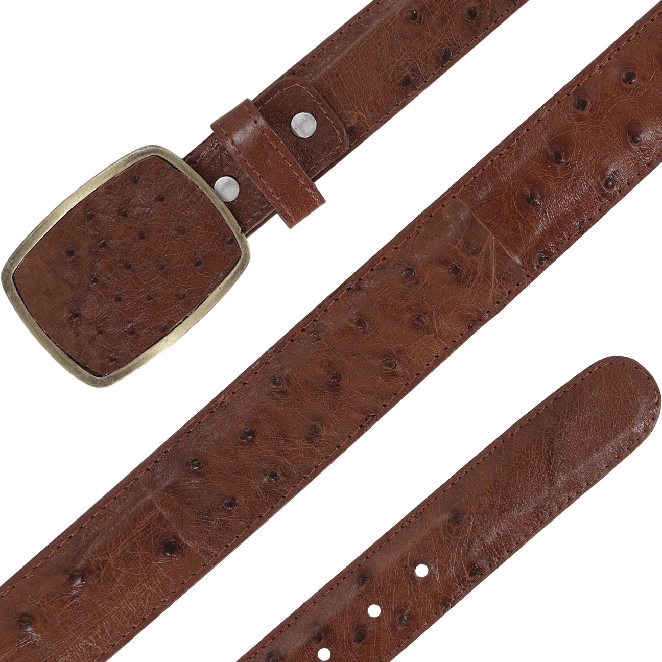 Cinturon HC Para Hombre En Piel De Avestruz