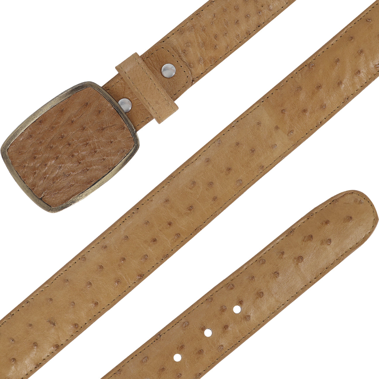 Cinturon HC Para Hombre En Piel De Avestruz