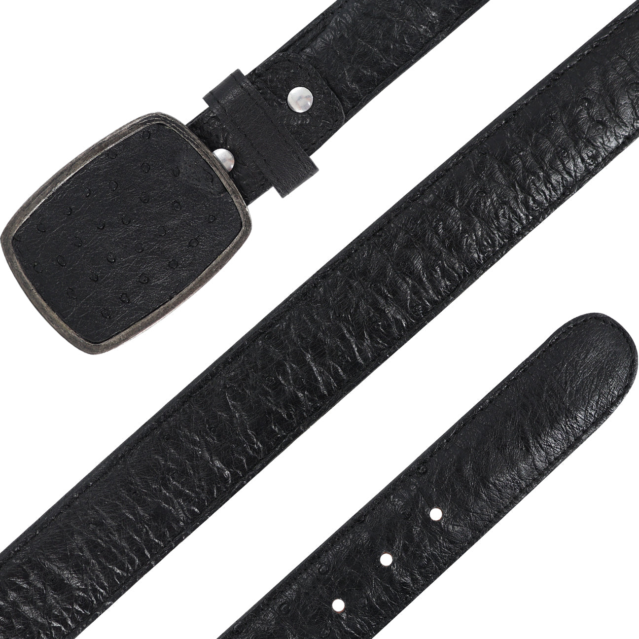 Cinturon HC Para Hombre En Piel De Avestruz