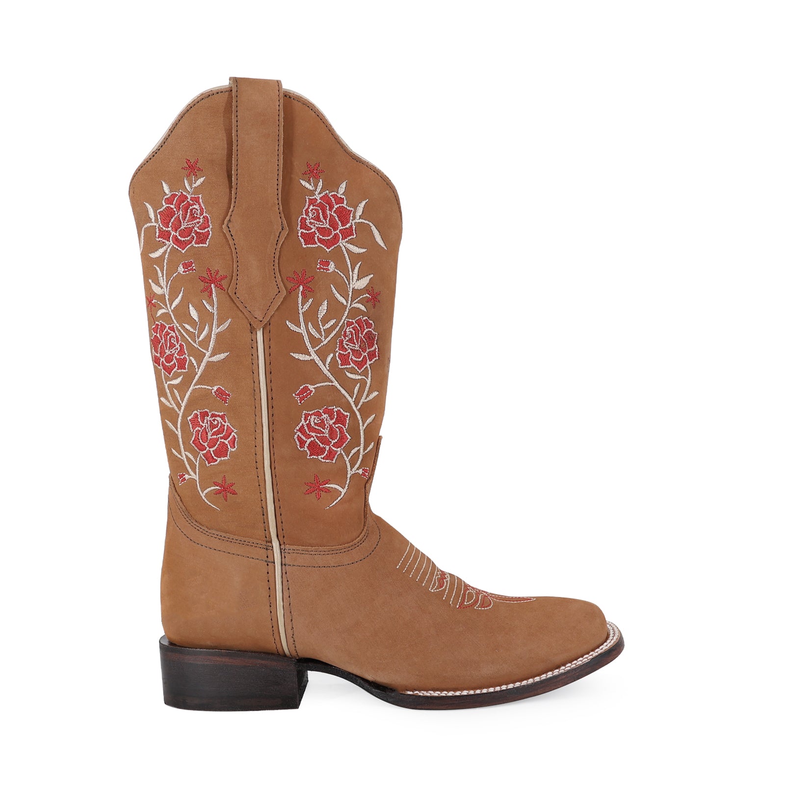 Bota vaquera para dama de piel modelo Rosalia