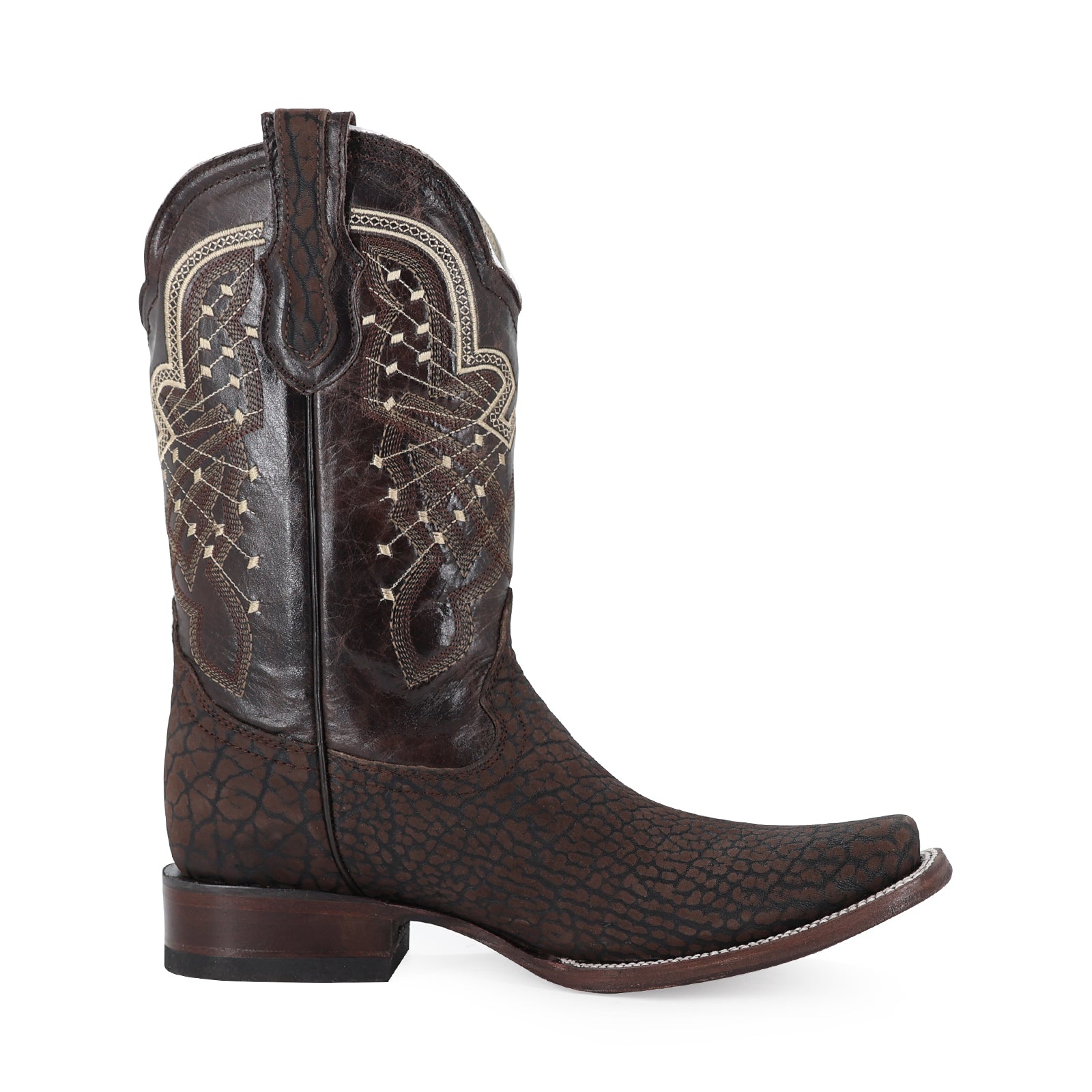 Bota Vaquera Dubai Cuello de Toro Chocolate