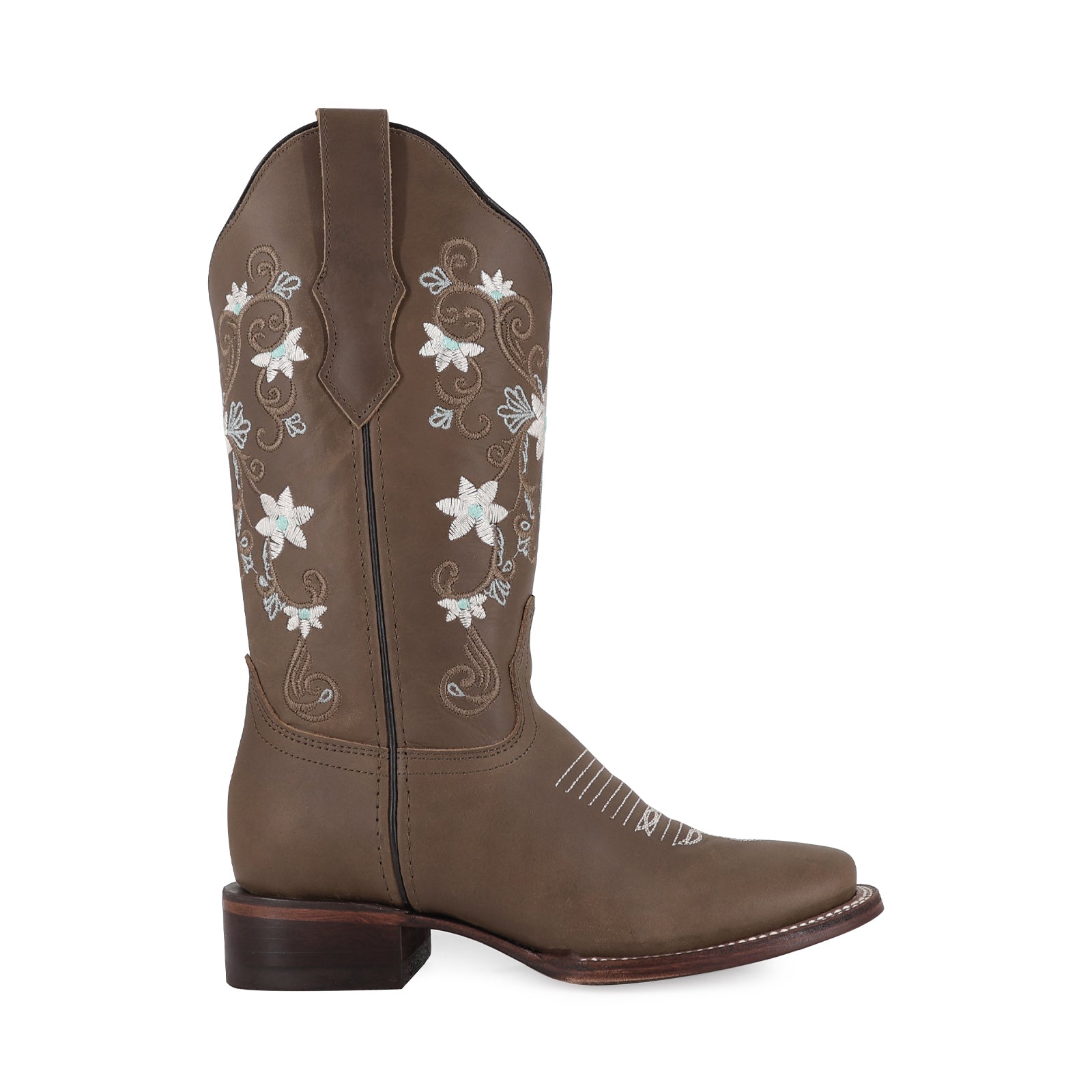 Bota vaquera para dama de piel modelo Cristal