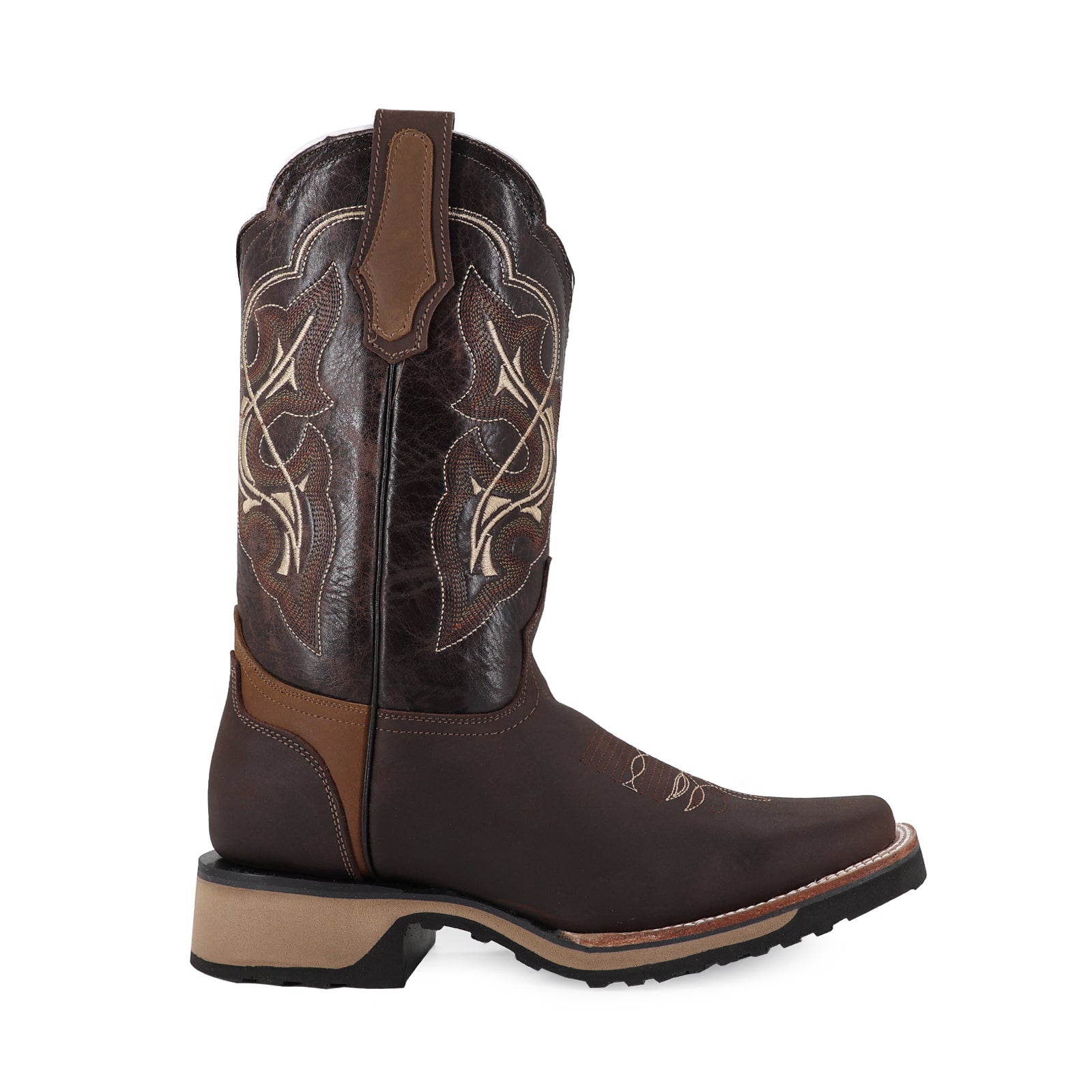 Bota Vaquera Rodeo Res Gold Chocolate