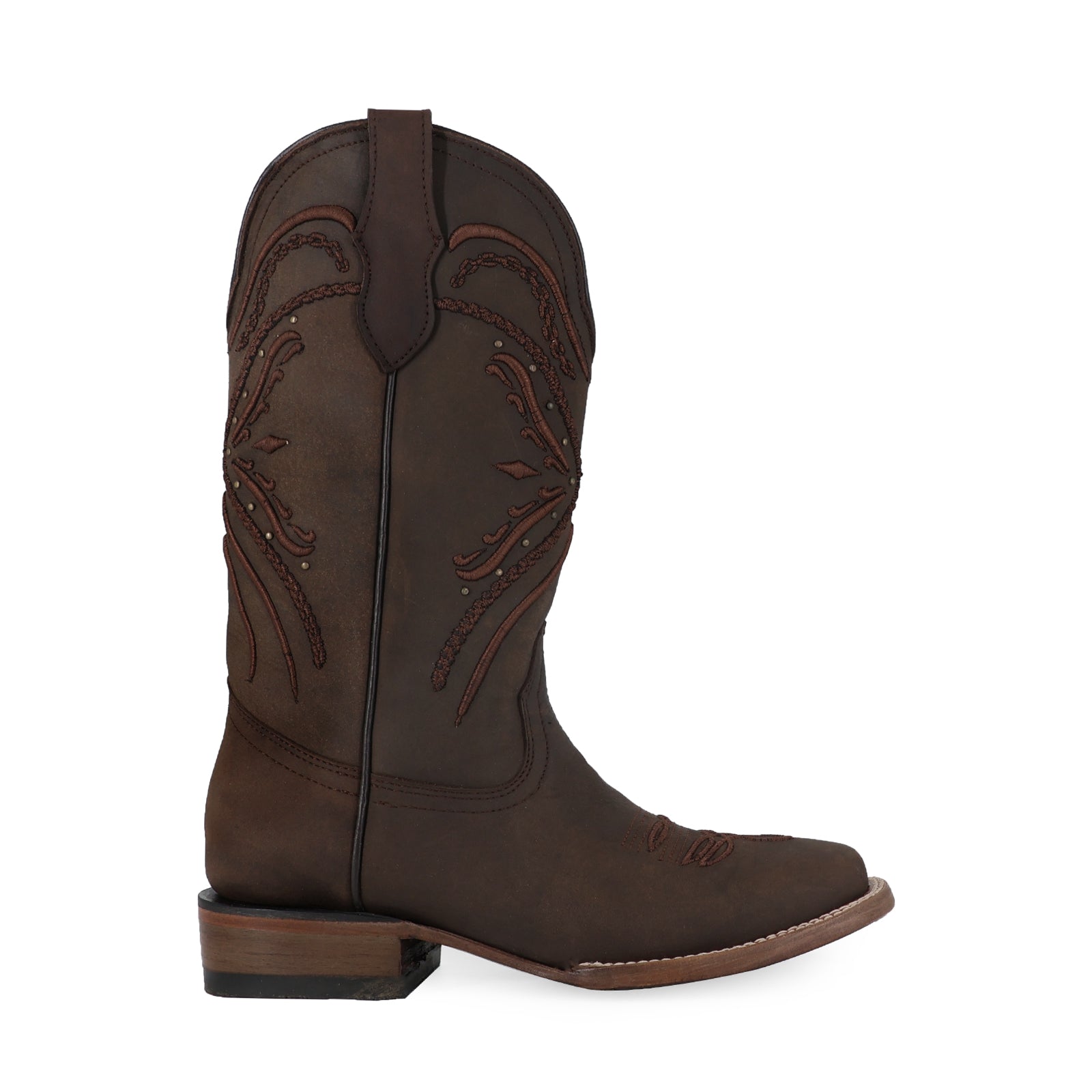 Bota vaquera para dama de piel modelo Aida