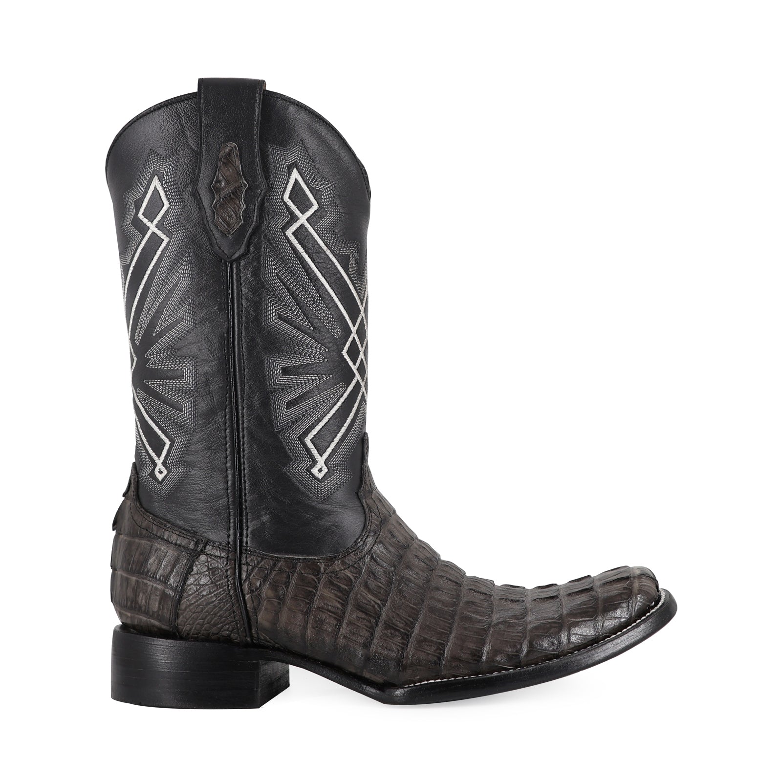 Bota Vaquera Dubai Cocodrilo Cola Gris