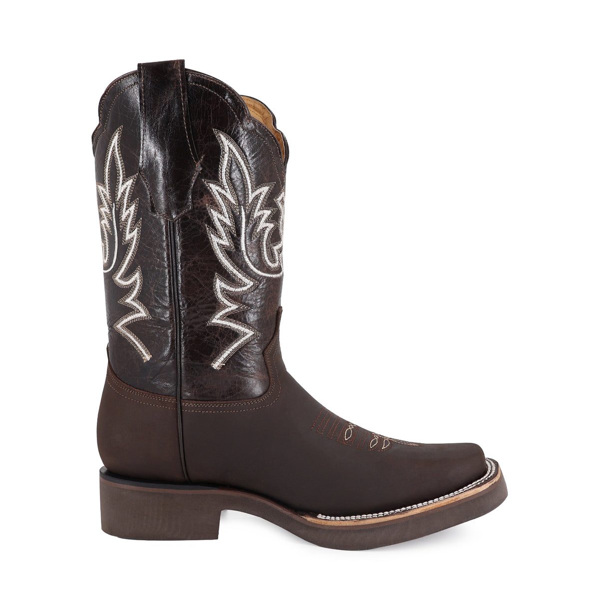 Bota Vaquera Rodeo Crazy Suela Poliuretano Negro