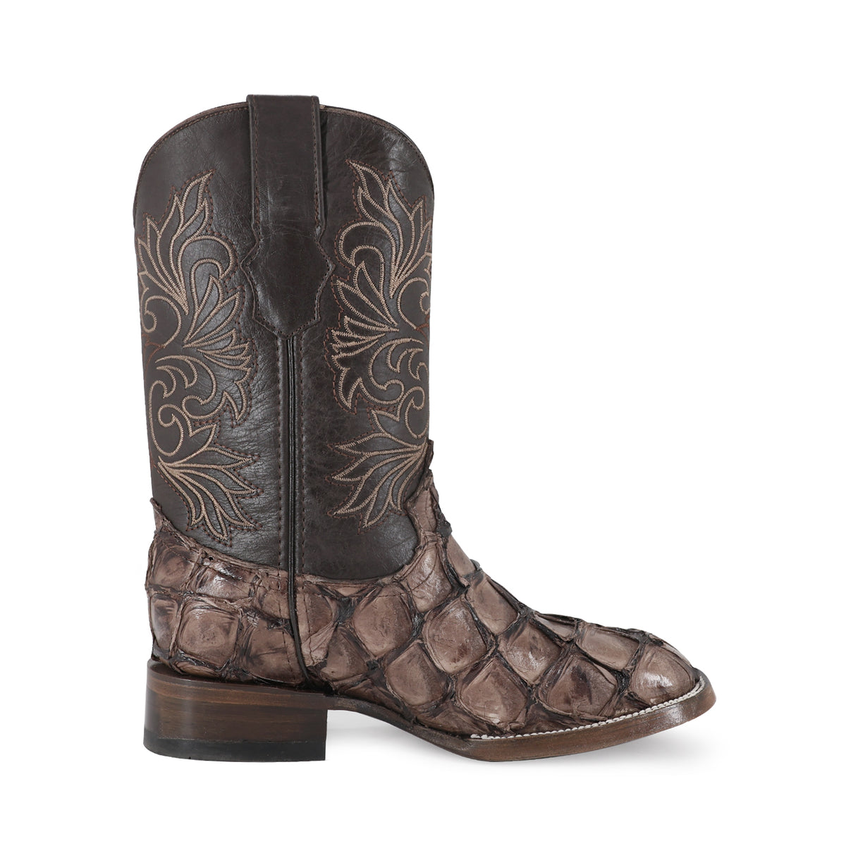 Bota Vaquera Bulldog Para Caballero Piel Pescado