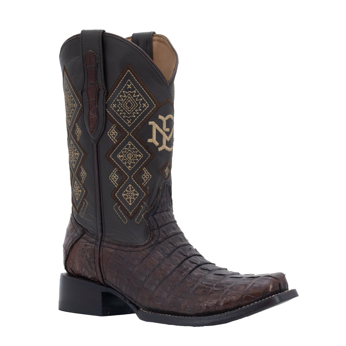 Bota Vaquera Dubai Para Caballero Piel Cocodrilo Cola