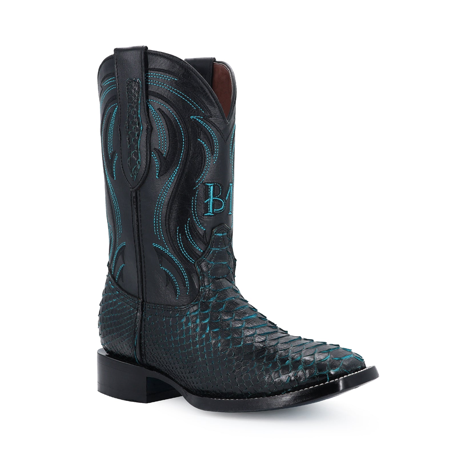 Bota Vaquera Bulldog Piton Negro Jade