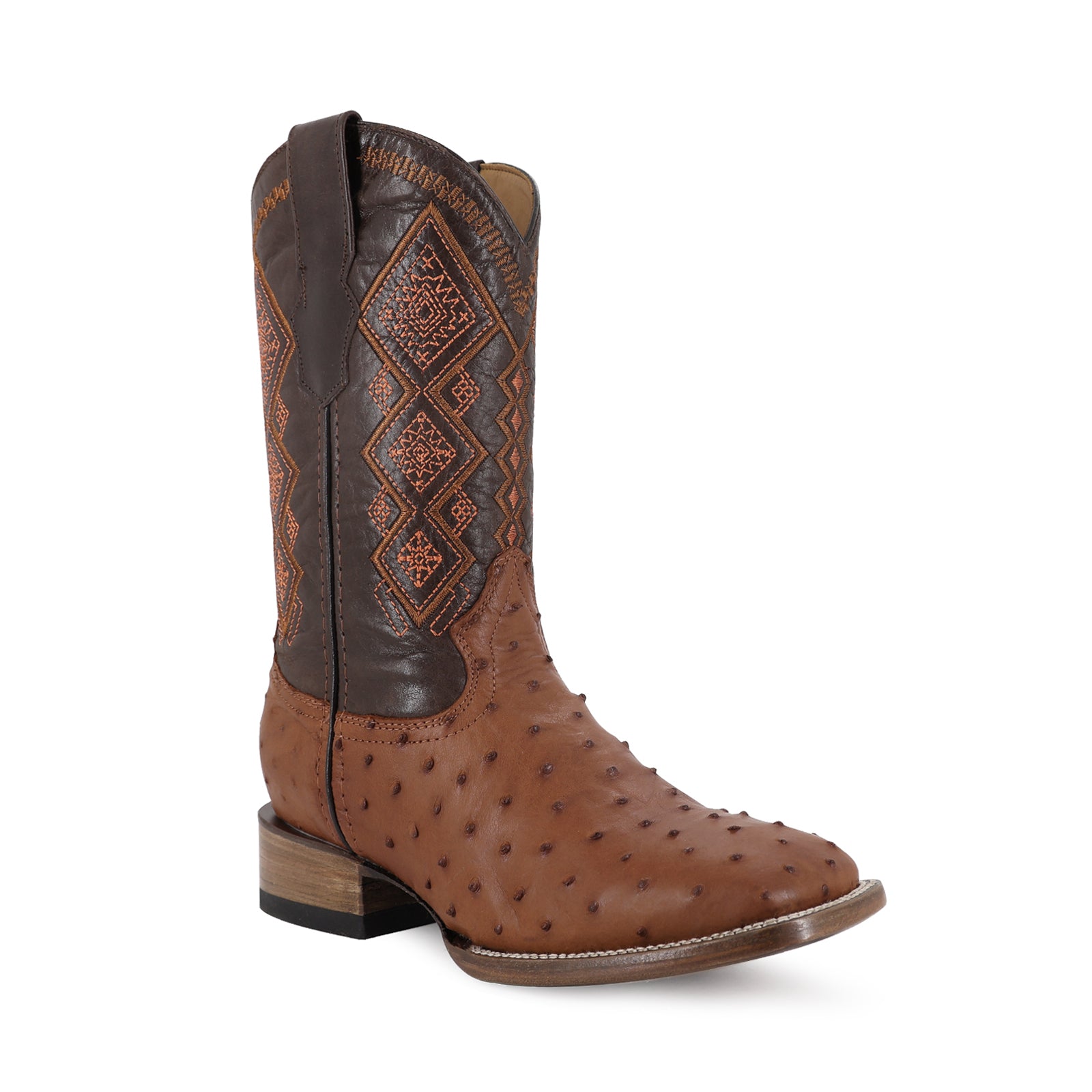 Combo Bota Y Cinto CUA A Elegir Bota Bulldog Avestruz Coñac