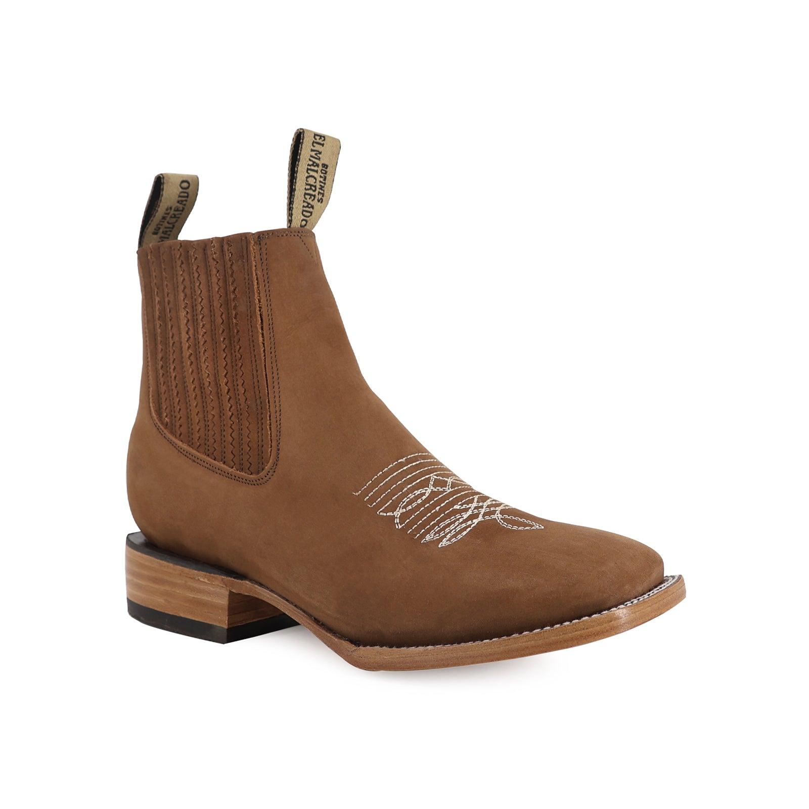 Botín Bulldog Nobuck Con Ringle Topo