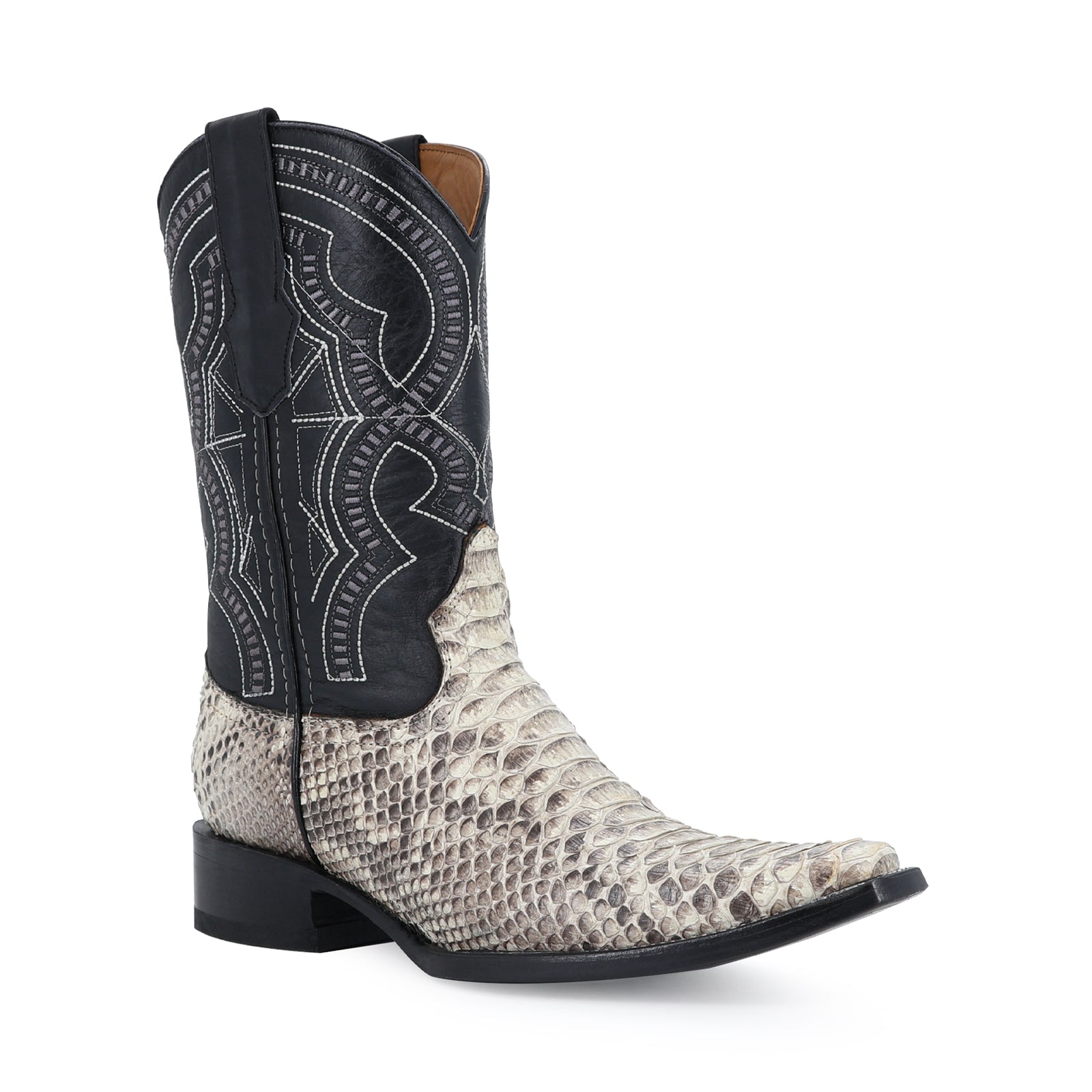 Bota Vaquera Holanda Pitón Natural