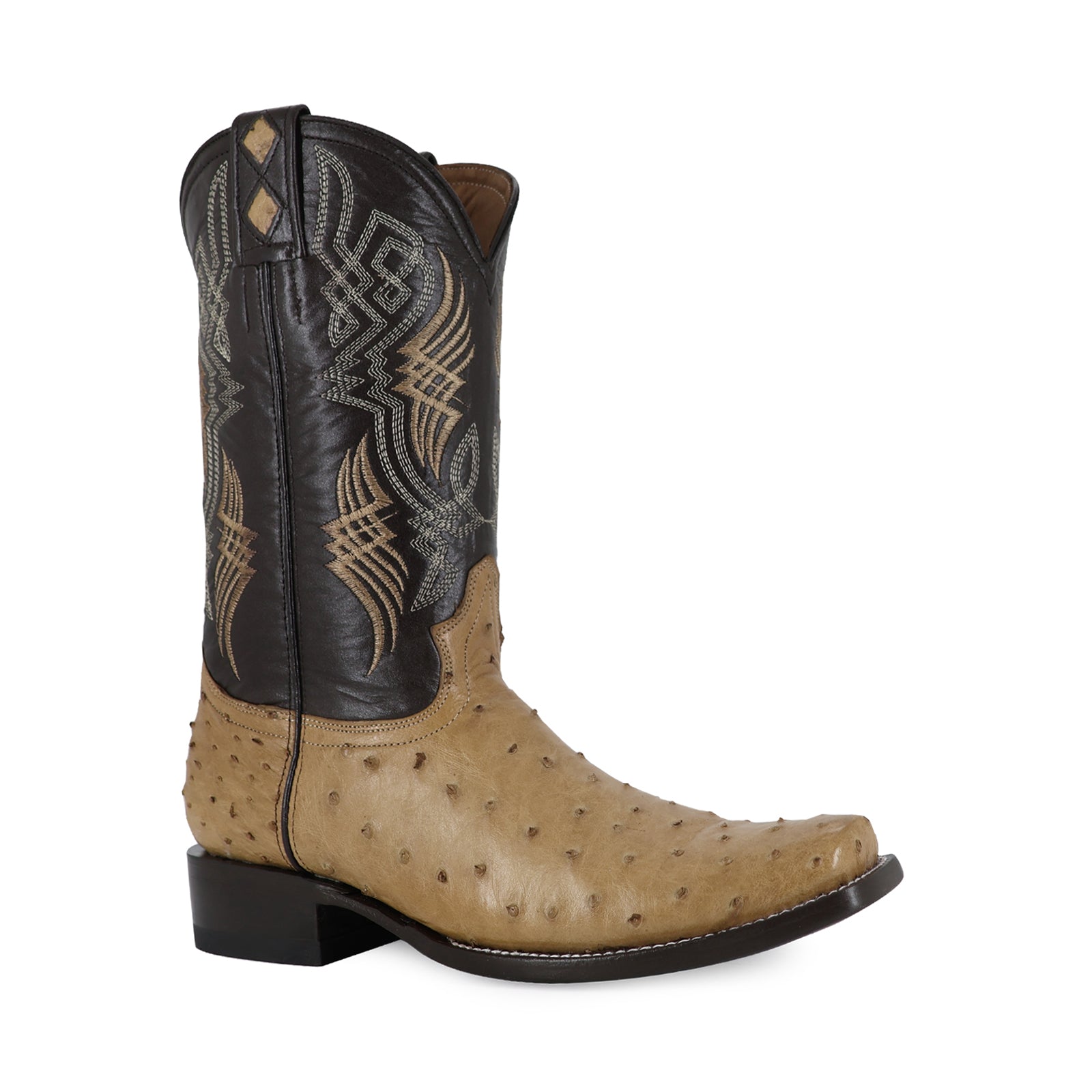 Bota Vaquera Dubai Avestruz Paja