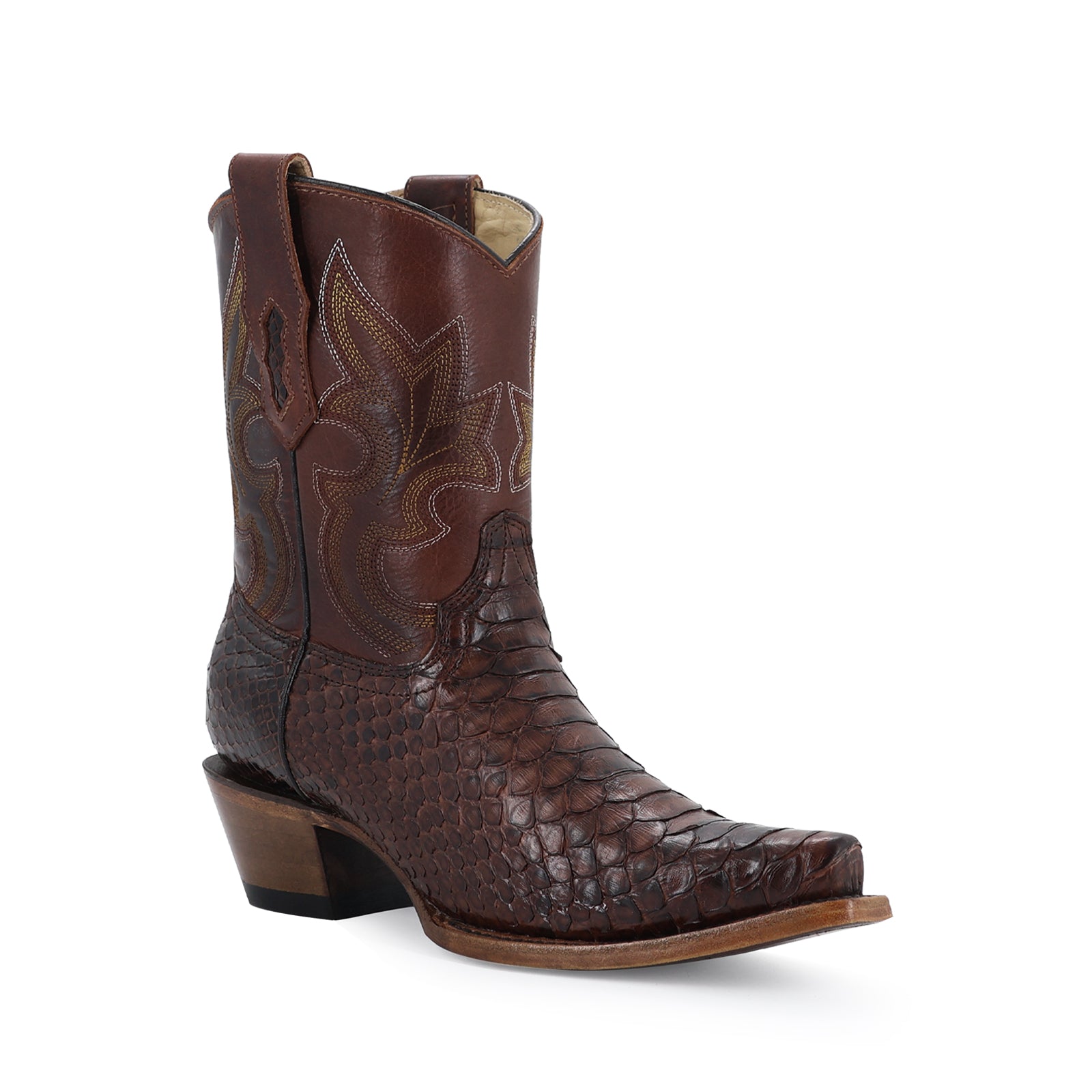Botin Vaquero Para Dama de Piel de Piton Modelo Silvana