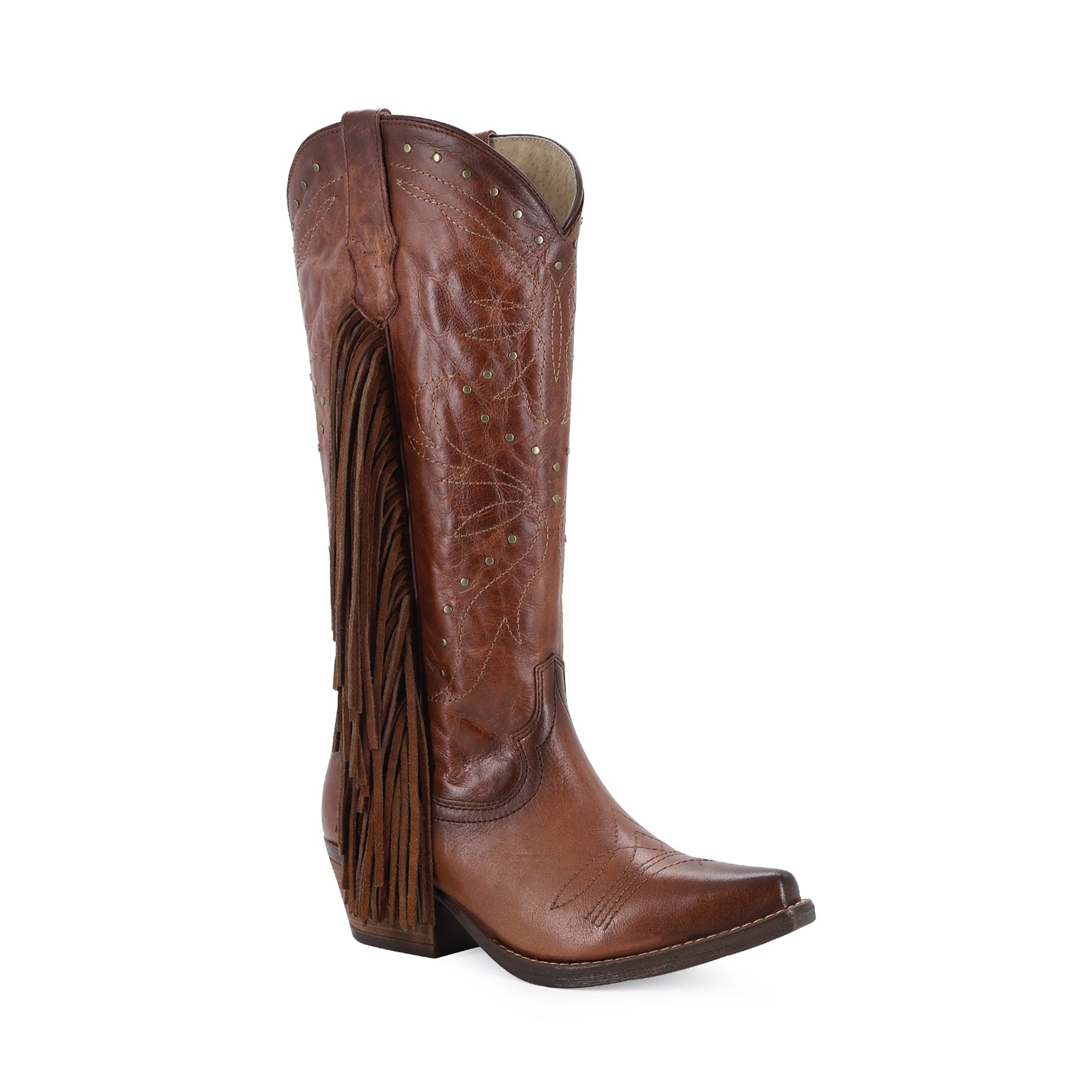 Bota vaquera para dama de piel modelo Fancy