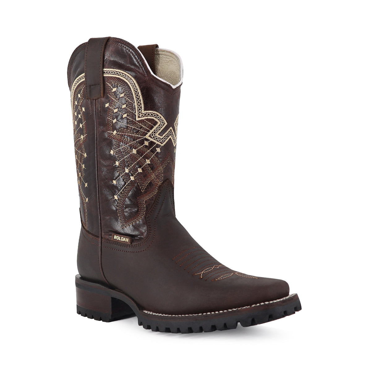 Bota Vaquera Rodeo Para Caballero Piel Crazy Suela Truck