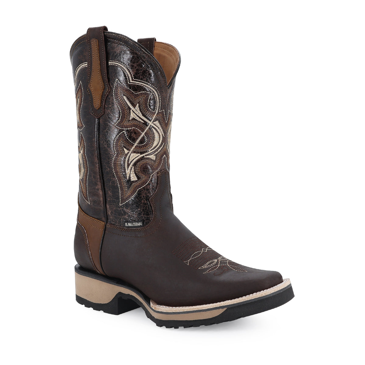 Bota Vaquera Rodeo Para Caballero Piel Res Gold