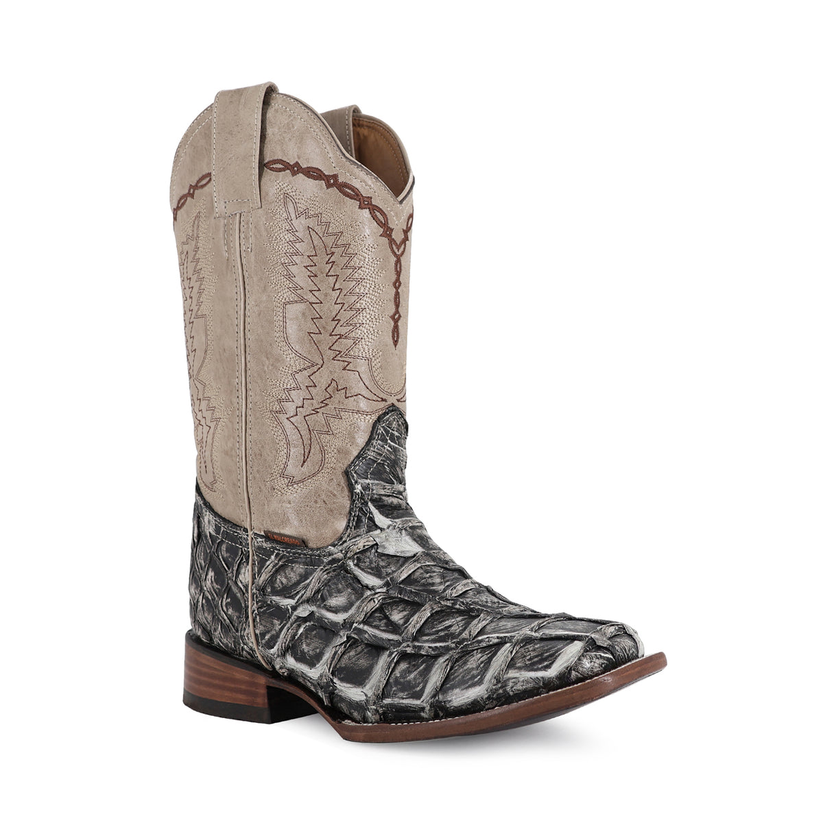 Bota Vaquera Bulldog Para Caballero Piel Pescado