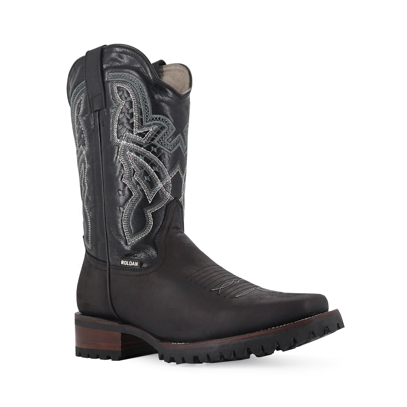 Bota Vaquera Rodeo Crazy Suela Truck Negro