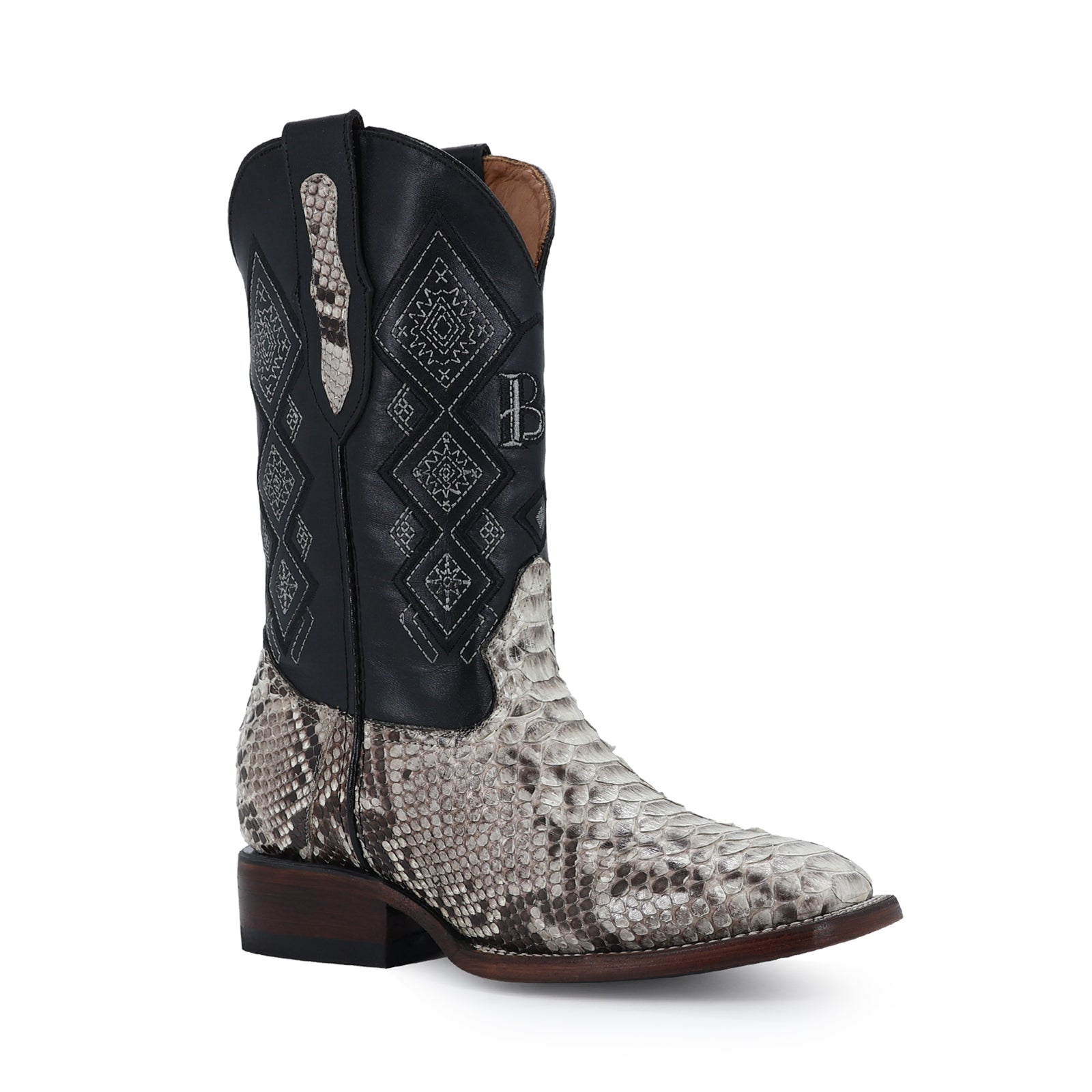 Bota Vaquera Bulldog Pitón Natural