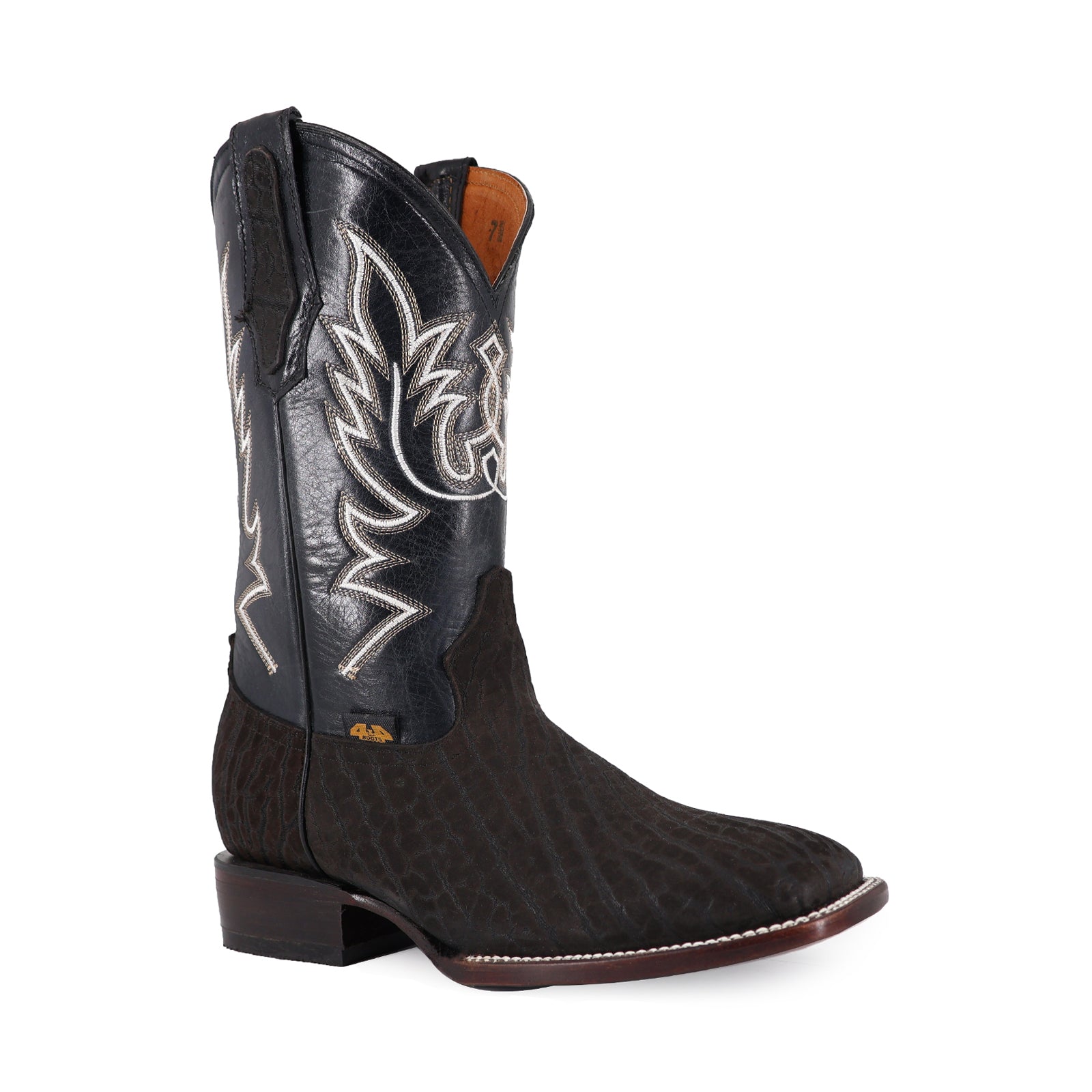 Bota Vaquera Bulldog Cuello De Toro Negro