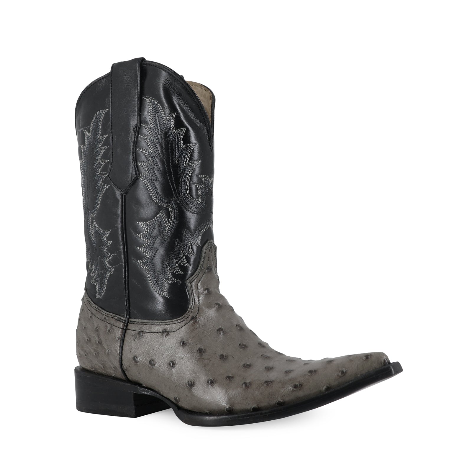 Bota Vaquera Chihuahua Avestruz Gris