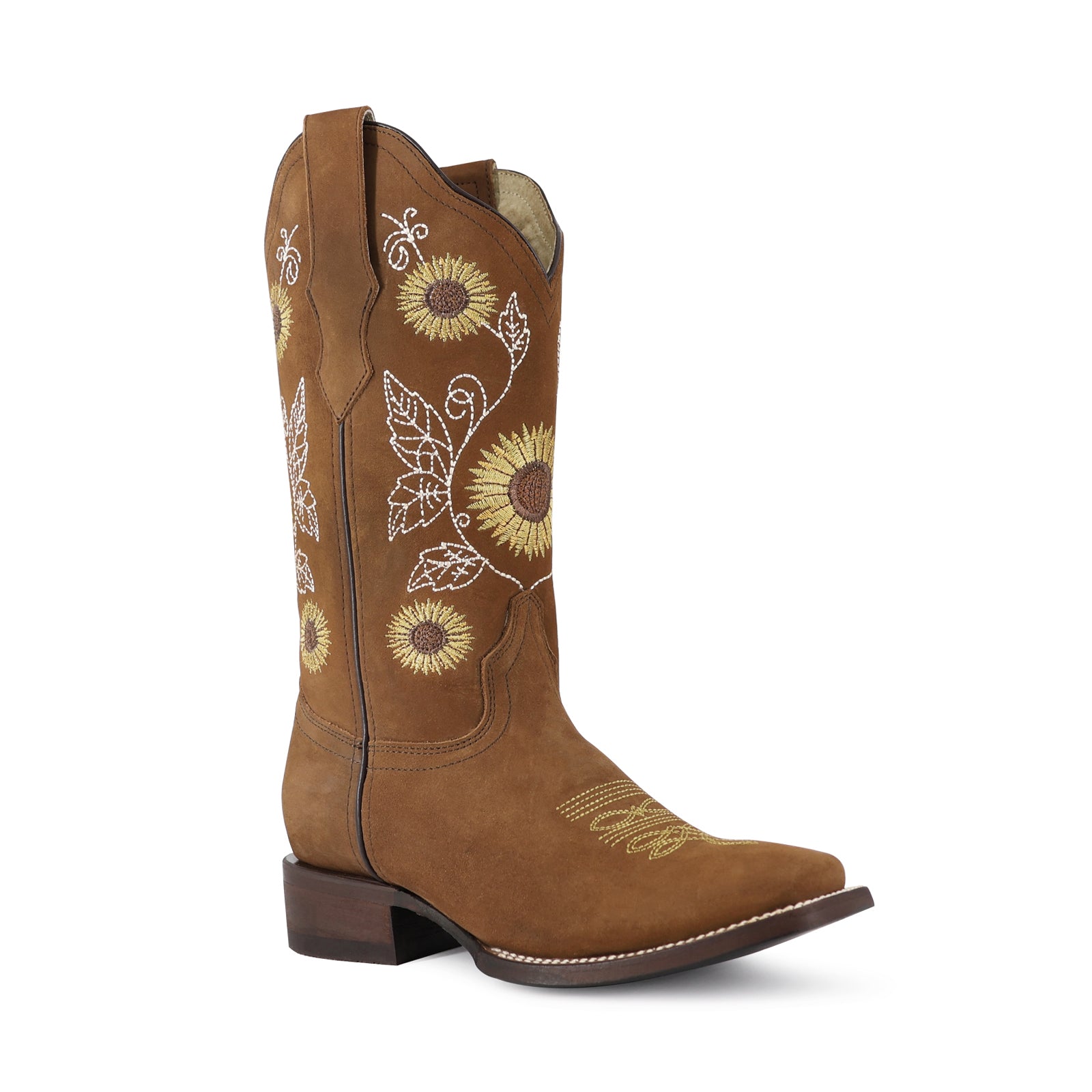 Bota vaquera para dama de piel modelo Luciana