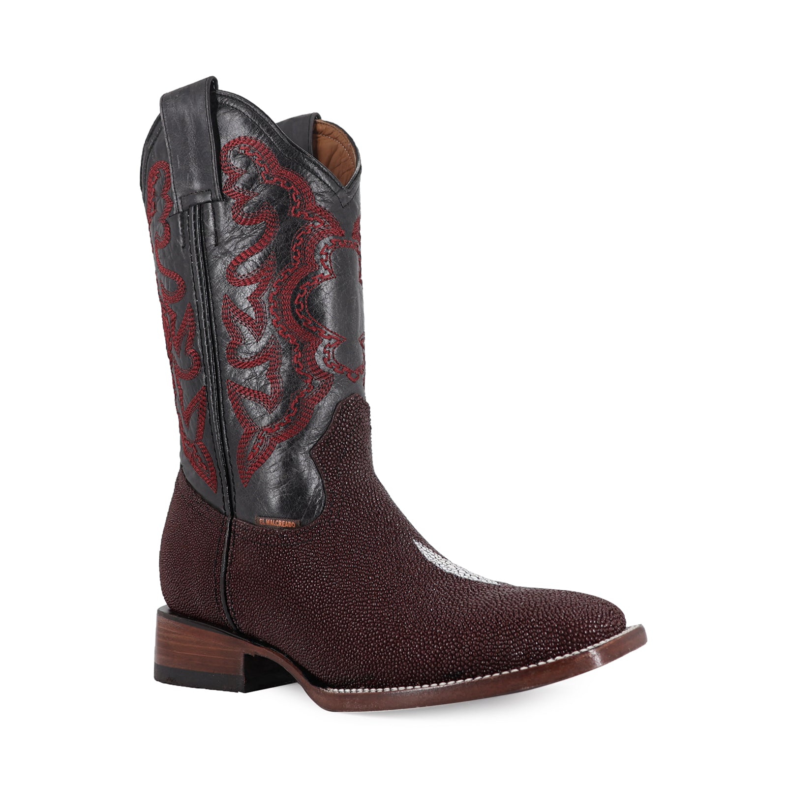 Bota Vaquera Bulldog Mantarraya Macho Vino