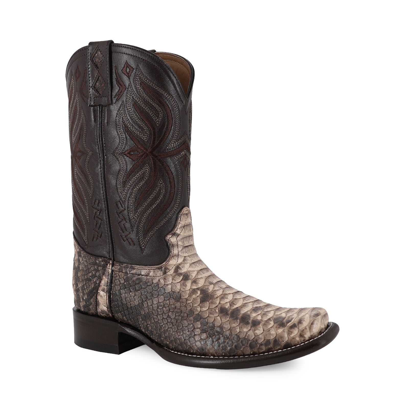 Bota Vaquera Dubai Pitón Taupe