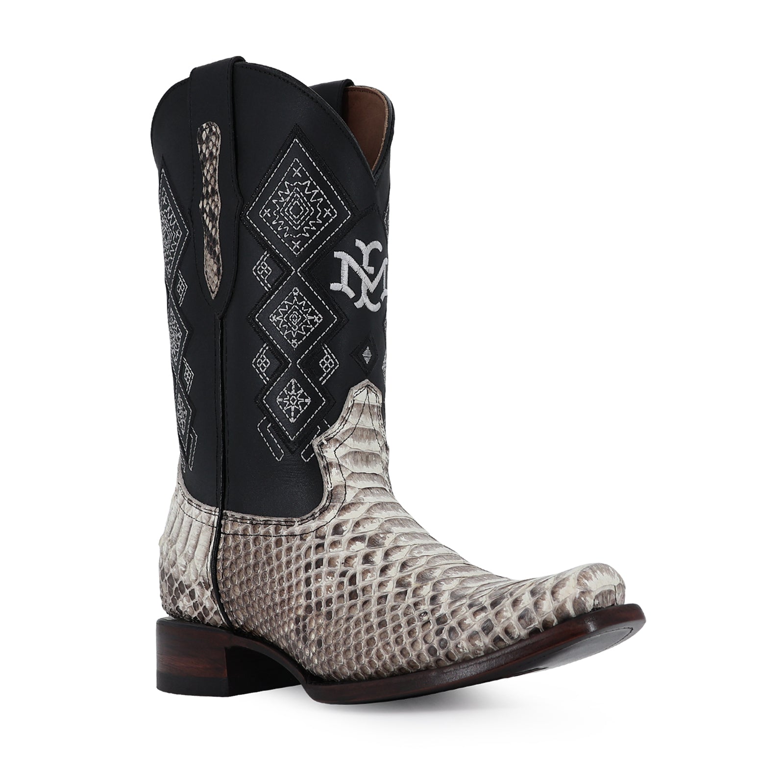 Bota Vaquera Dubai Pitón Natural