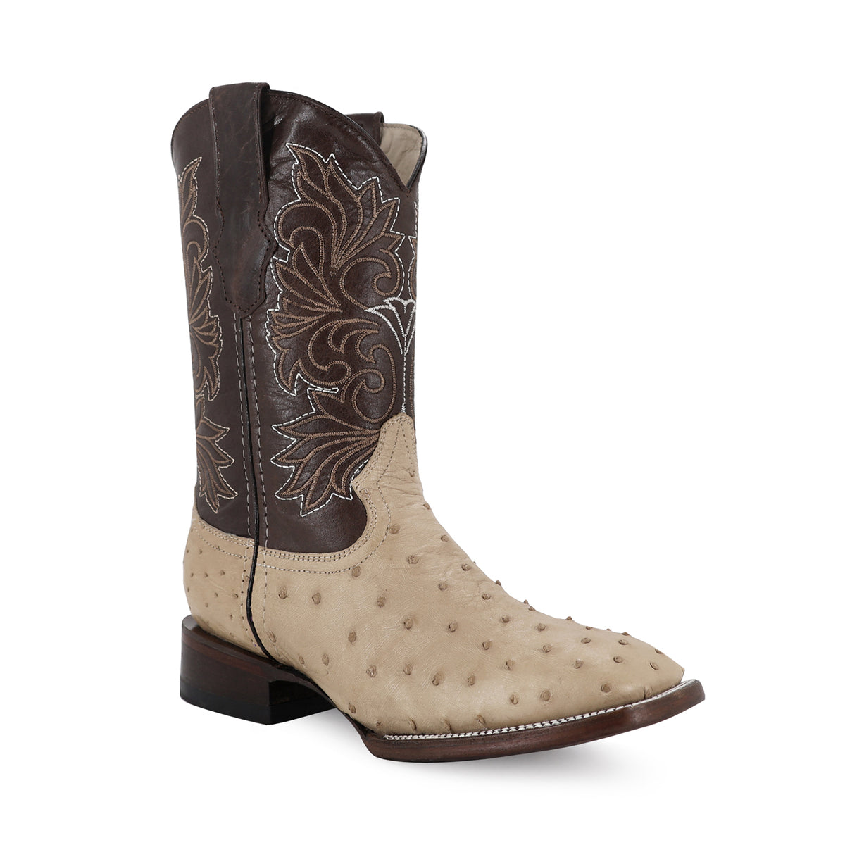 Bota Vaquera Bulldog Para Caballero Piel De Avestruz