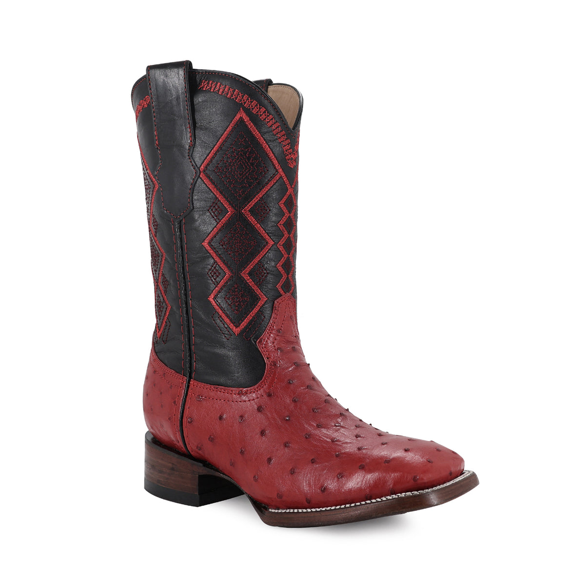 Bota Vaquera Bulldog Para Caballero Piel De Avestruz